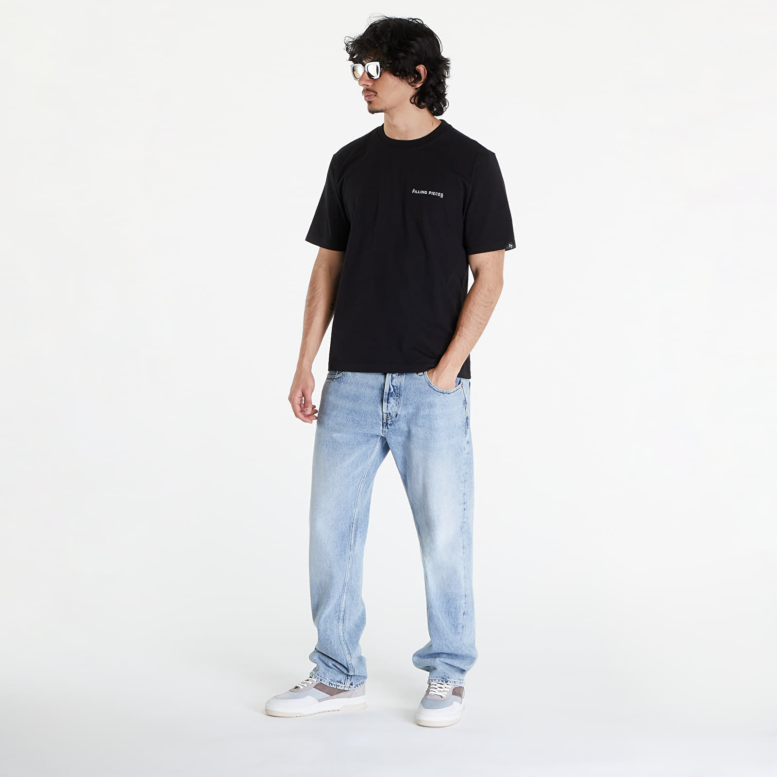 T-shirts Filling Pieces Alphabet T-Shirt UNISEX Black