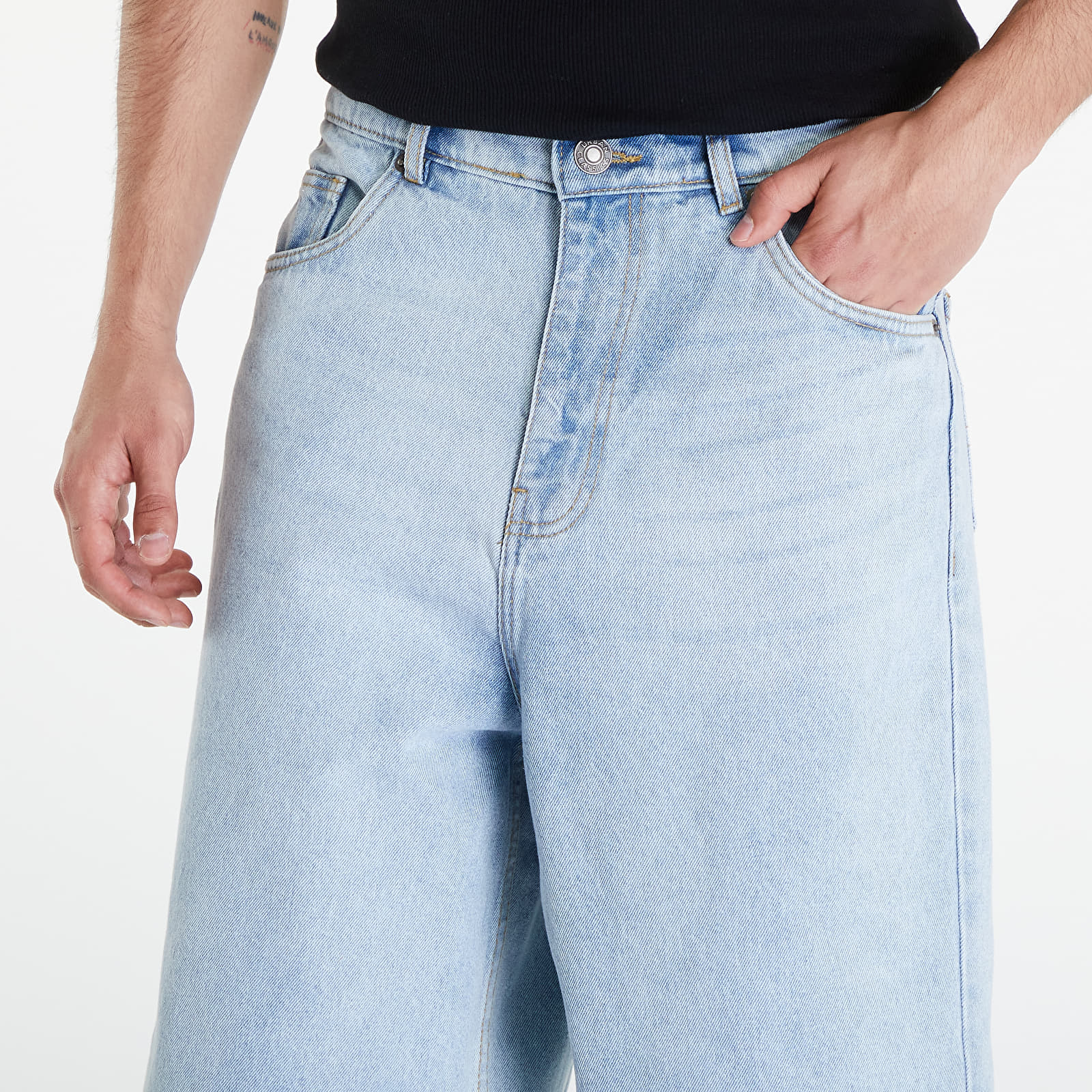 Kratke hlače Urban Classics 90's Heavy Denim Shorts New Light Blue Washed
