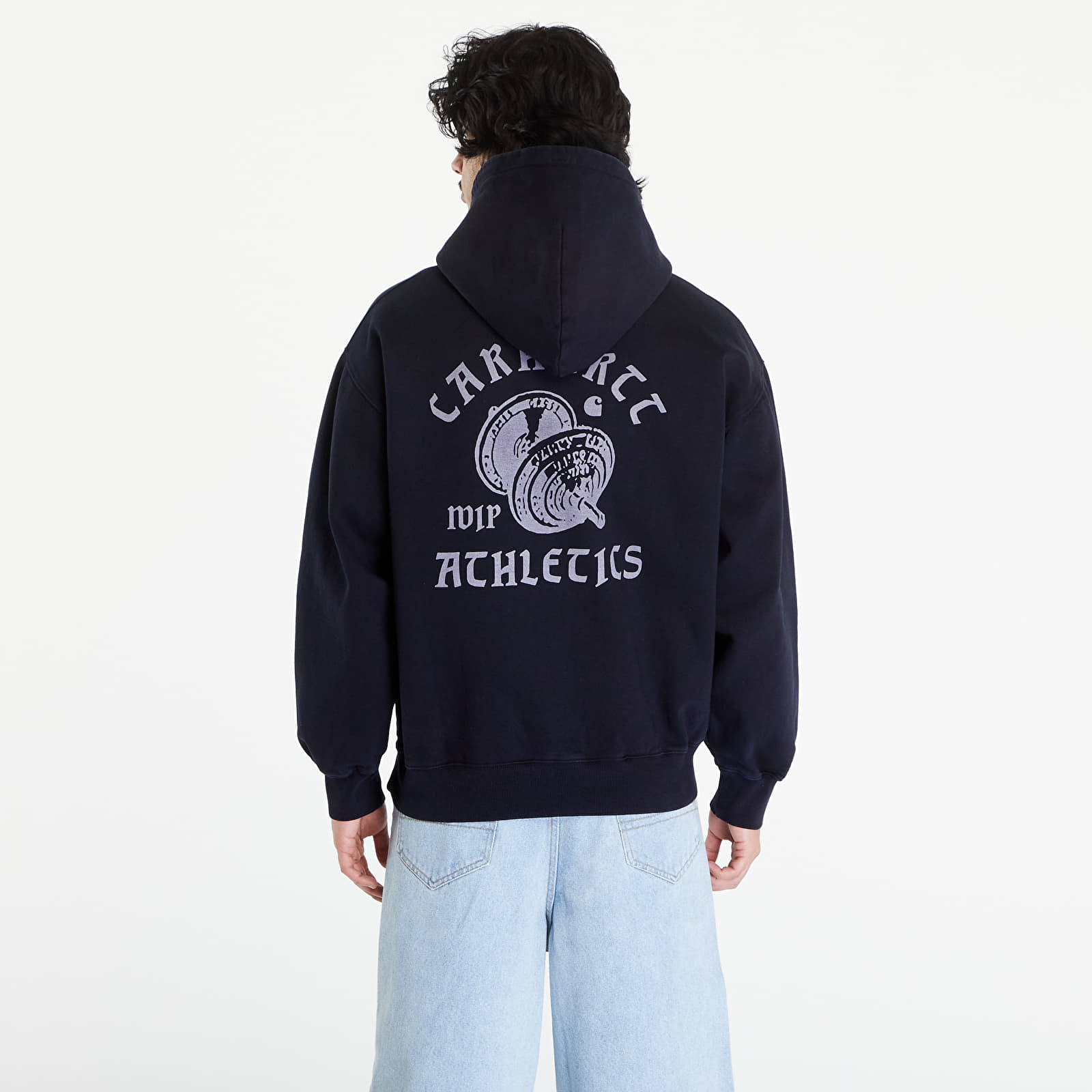Hoodies and sweatshirts  Carhartt WIP Hooded Class of 89 Sweat UNISEX Dark Navy/ White Garment Dyed