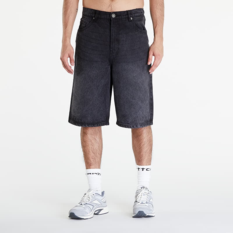 Šortky Urban Classics 90's Heavy Denim Shorts Black Washed