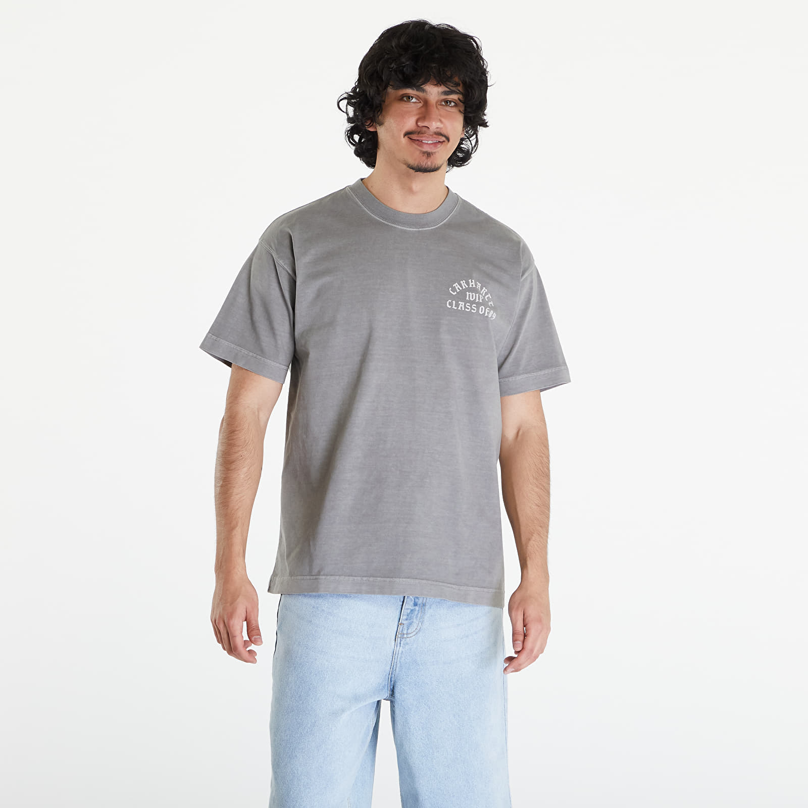 T-Shirts Carhartt WIP S/S Class of 89 T-Shirt UNISEX Marengo/ White Garment Dyed