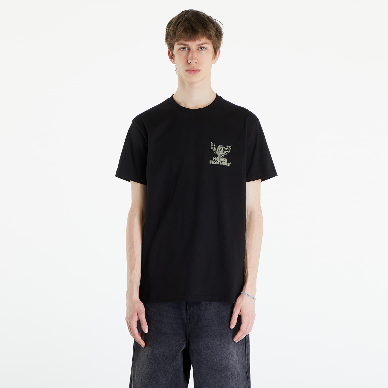 Tricou Horsefeathers Wheel Tech T-Shirt Black