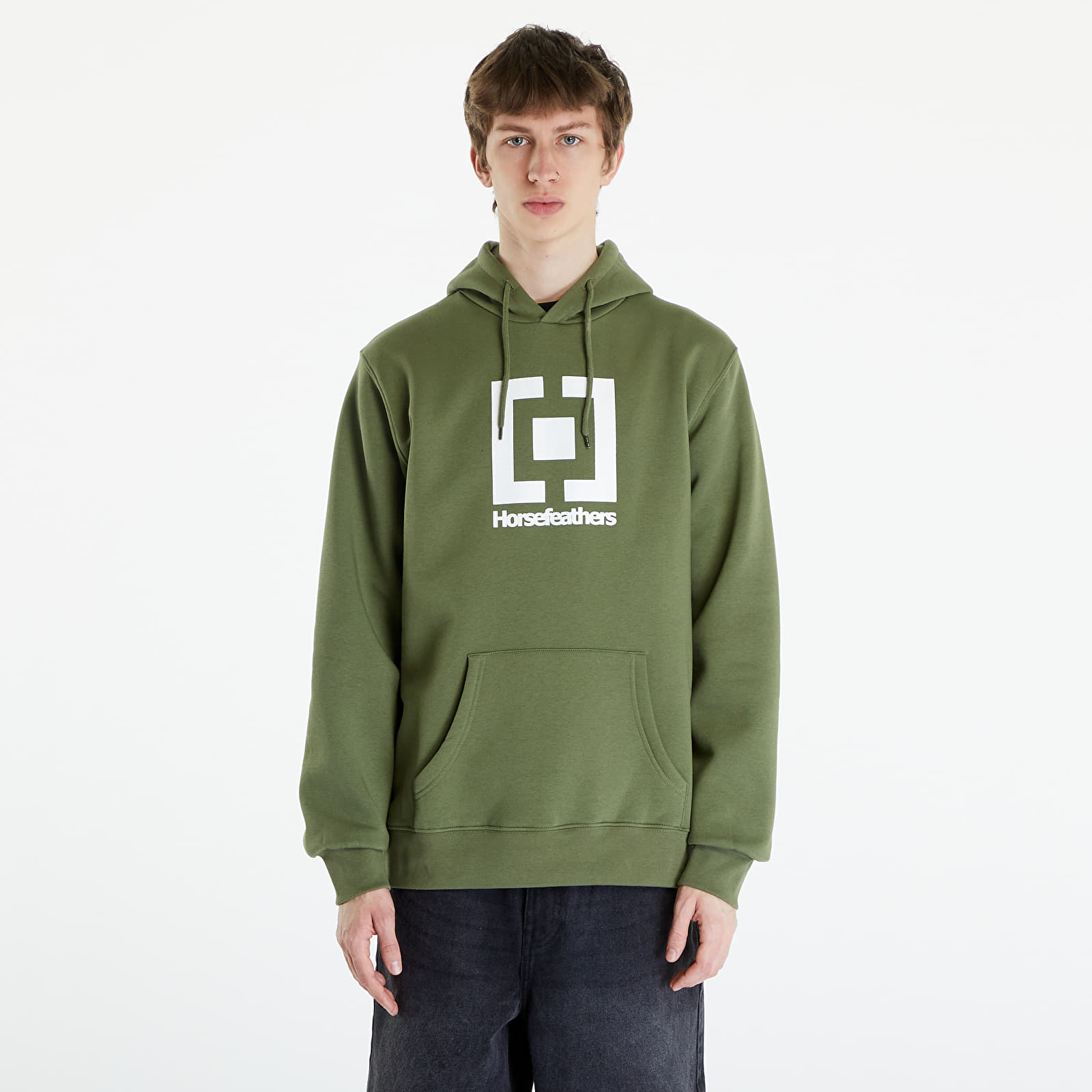Dukserice Horsefeathers Leader Sweatshirt Loden Green