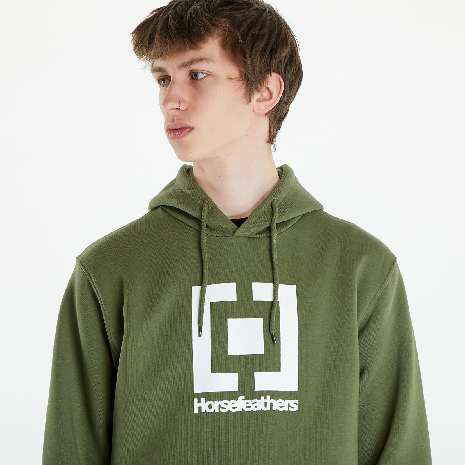 Dukserice Horsefeathers Leader Sweatshirt Loden Green