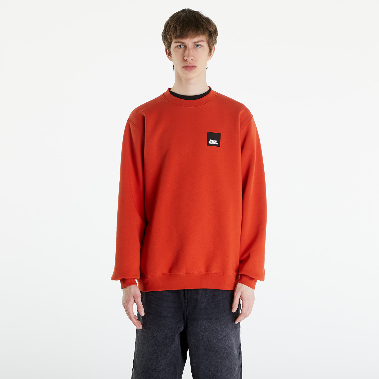 Hanorac Horsefeathers Dunk Sweatshirt Orange Rust