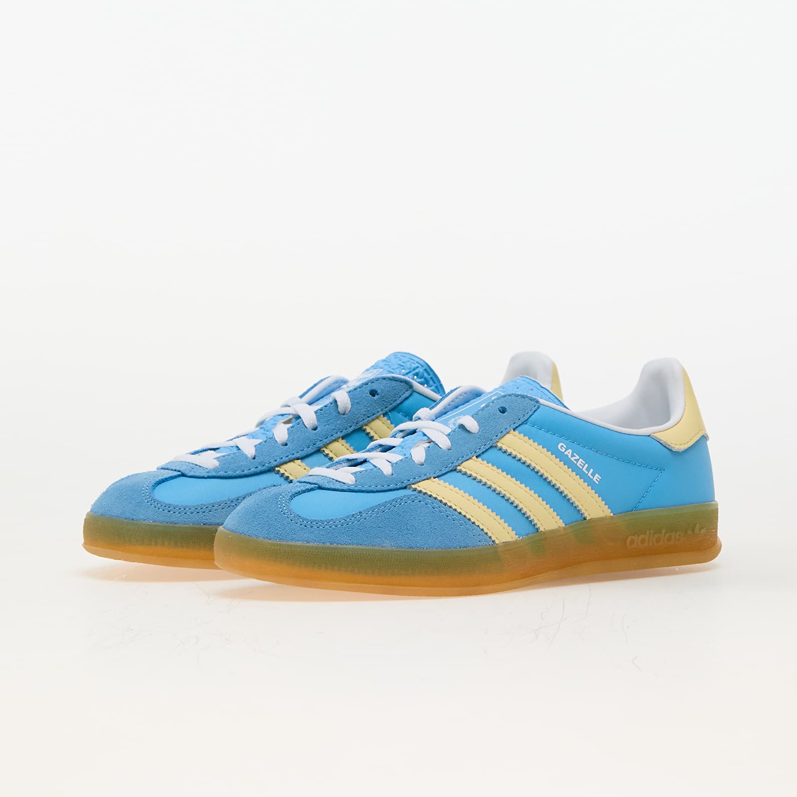 Încălțăminte și sneakerși pentru femei adidas Gazelle Indoor W Semi Blue Burst/ Almost Yellow/ Ftw White