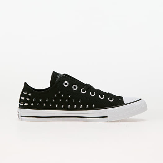 Women s sneakers and shoes Converse Chuck Taylor All Star Studded Black Silver White Queens