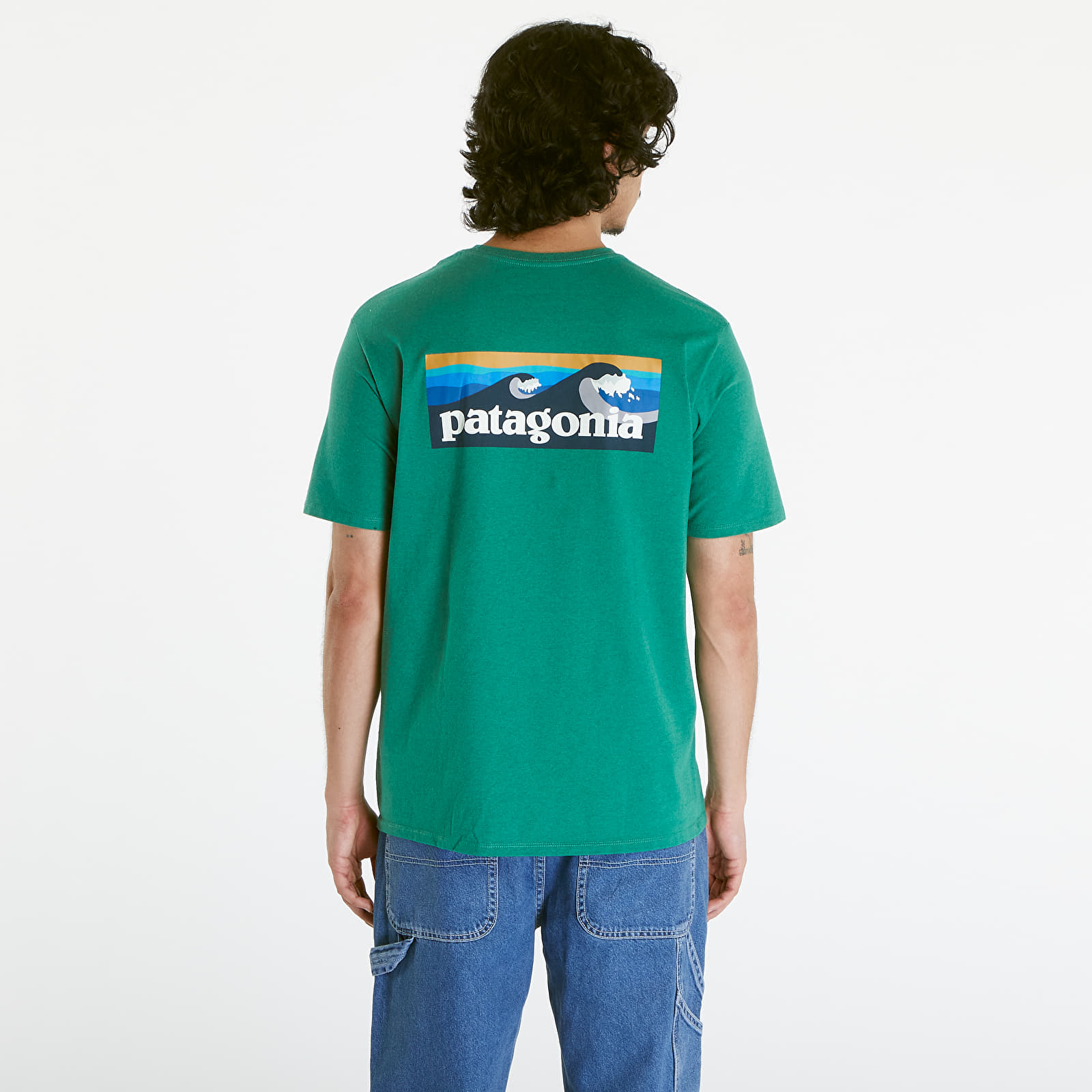 T-Shirts Patagonia M's Boardshort Logo Pocket Responsibili-Tee Gather Green