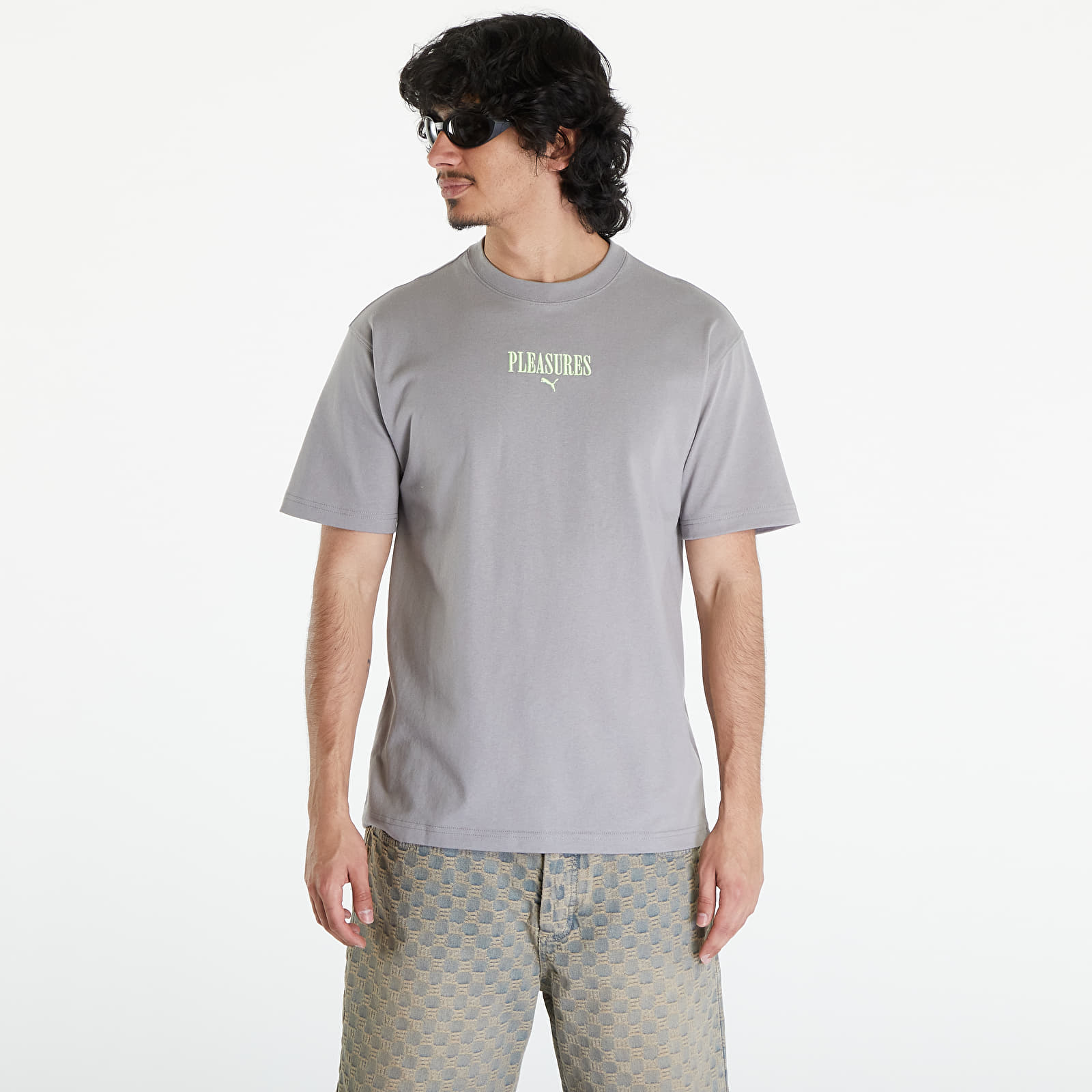 Koszulki PUMA x PLEASURES Graphic Tee Stormy Slate