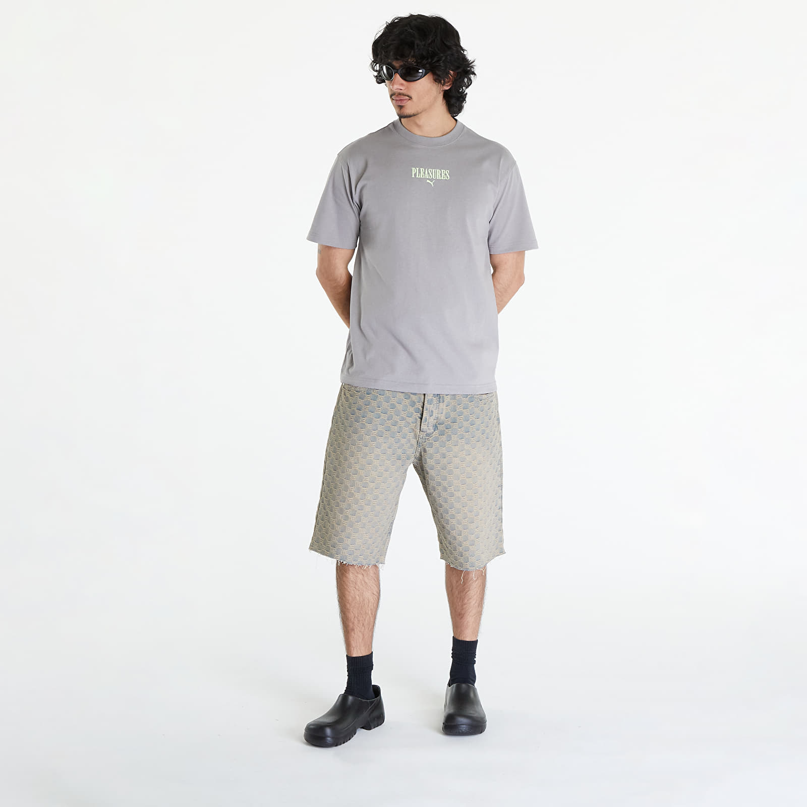 Koszulki PUMA x PLEASURES Graphic Tee Stormy Slate