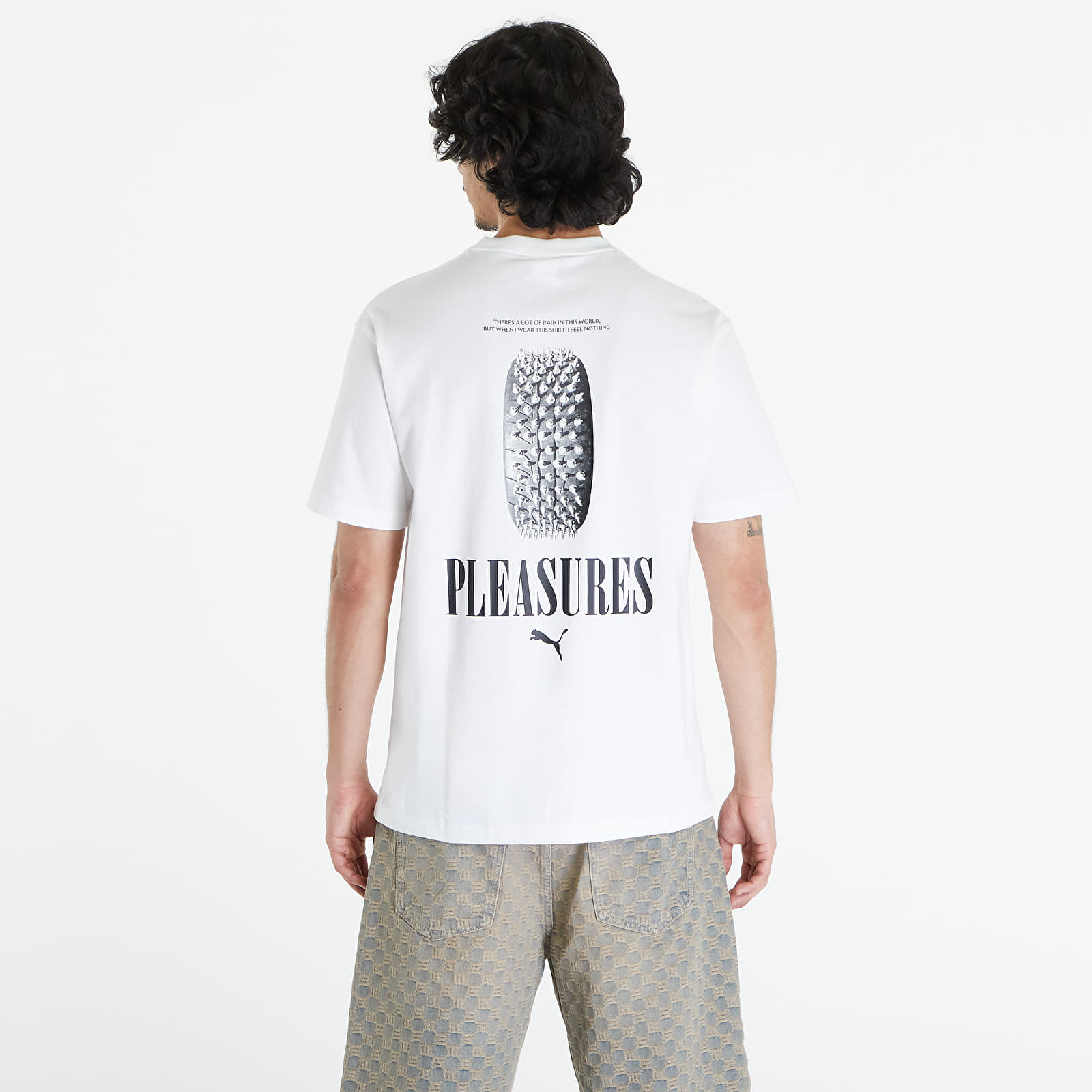 Majice PUMA x PLEASURES Graphic Tee PUMA White