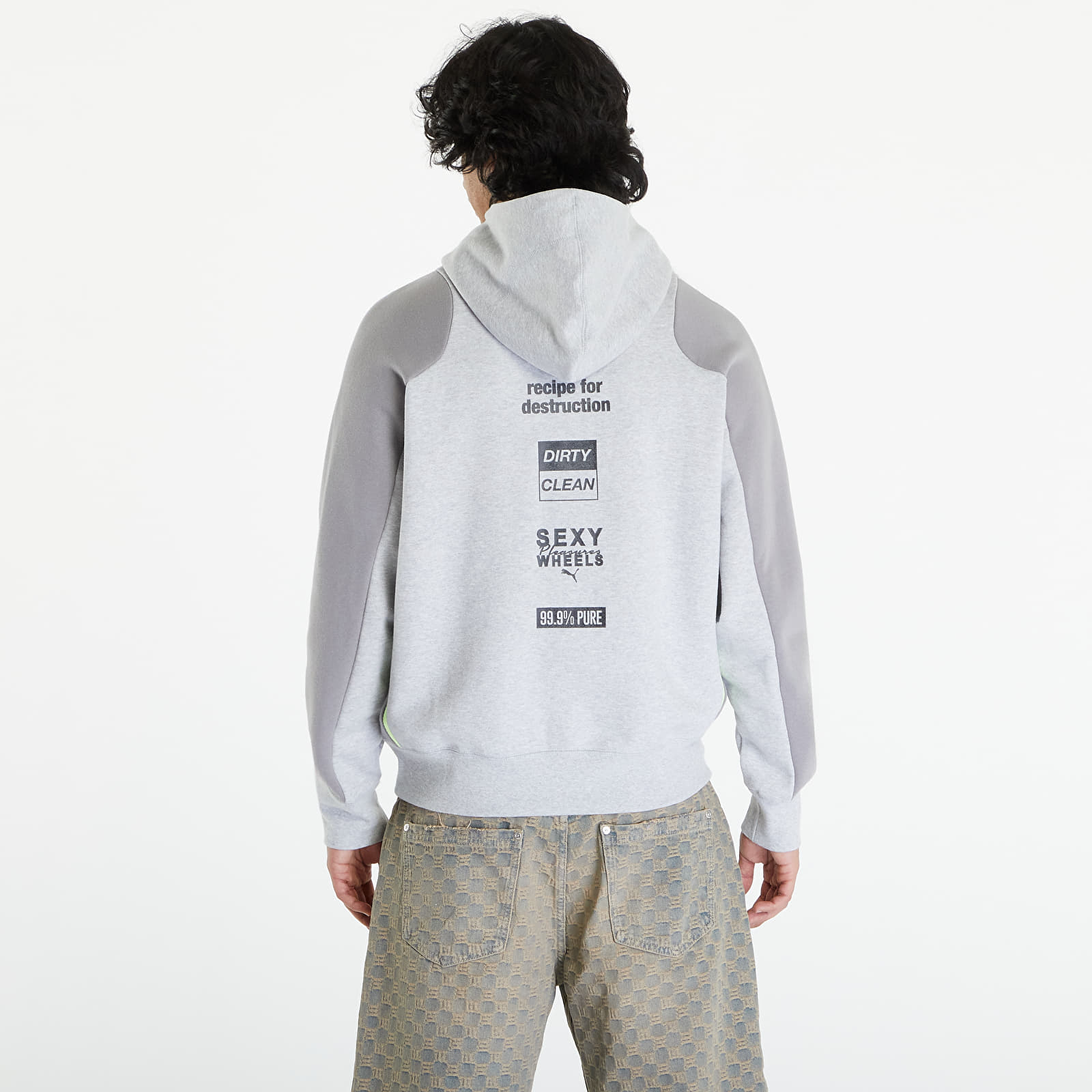 Džemperiai su gobtuvais ir džemperiai PUMA x PLEASURES Hoodie Light Gray Heather