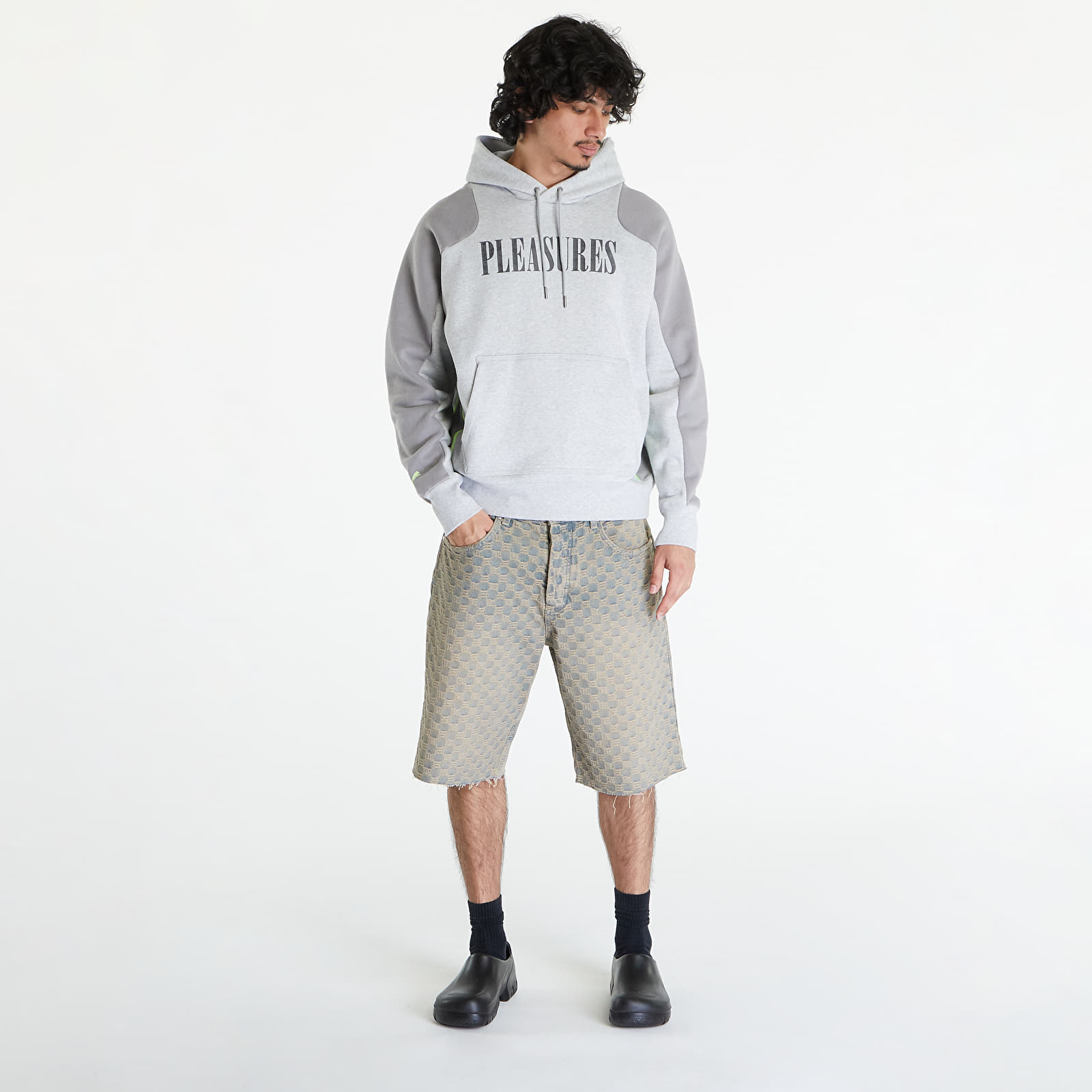 Džemperiai su gobtuvais ir džemperiai PUMA x PLEASURES Hoodie Light Gray Heather