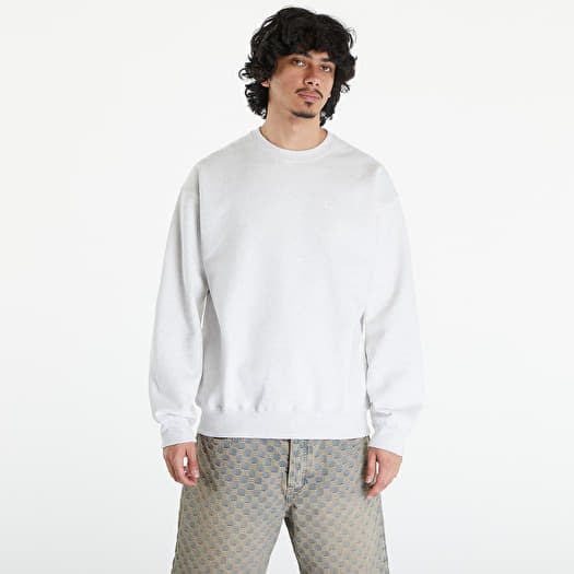 Φούτερ Nike Solo Swoosh Men's Fleece Crew Birch Heather/ White