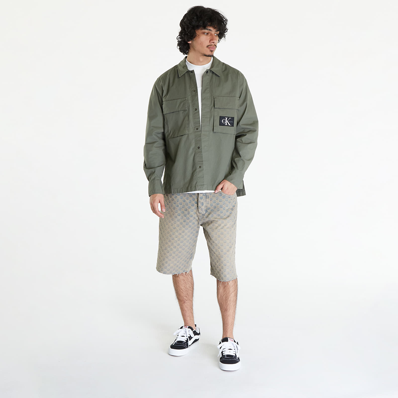 Camisas Calvin Klein Jeans Utility Overshirt Green