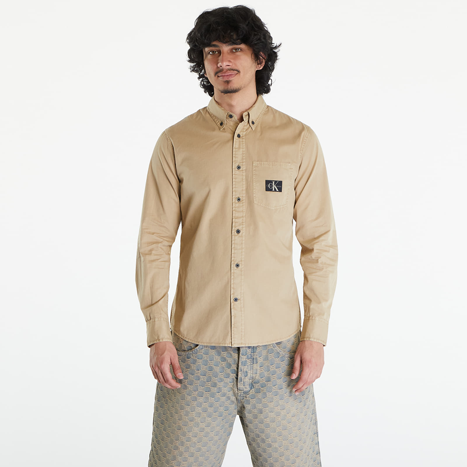 Shirts Calvin Klein Jeans Regular Shirt Beige