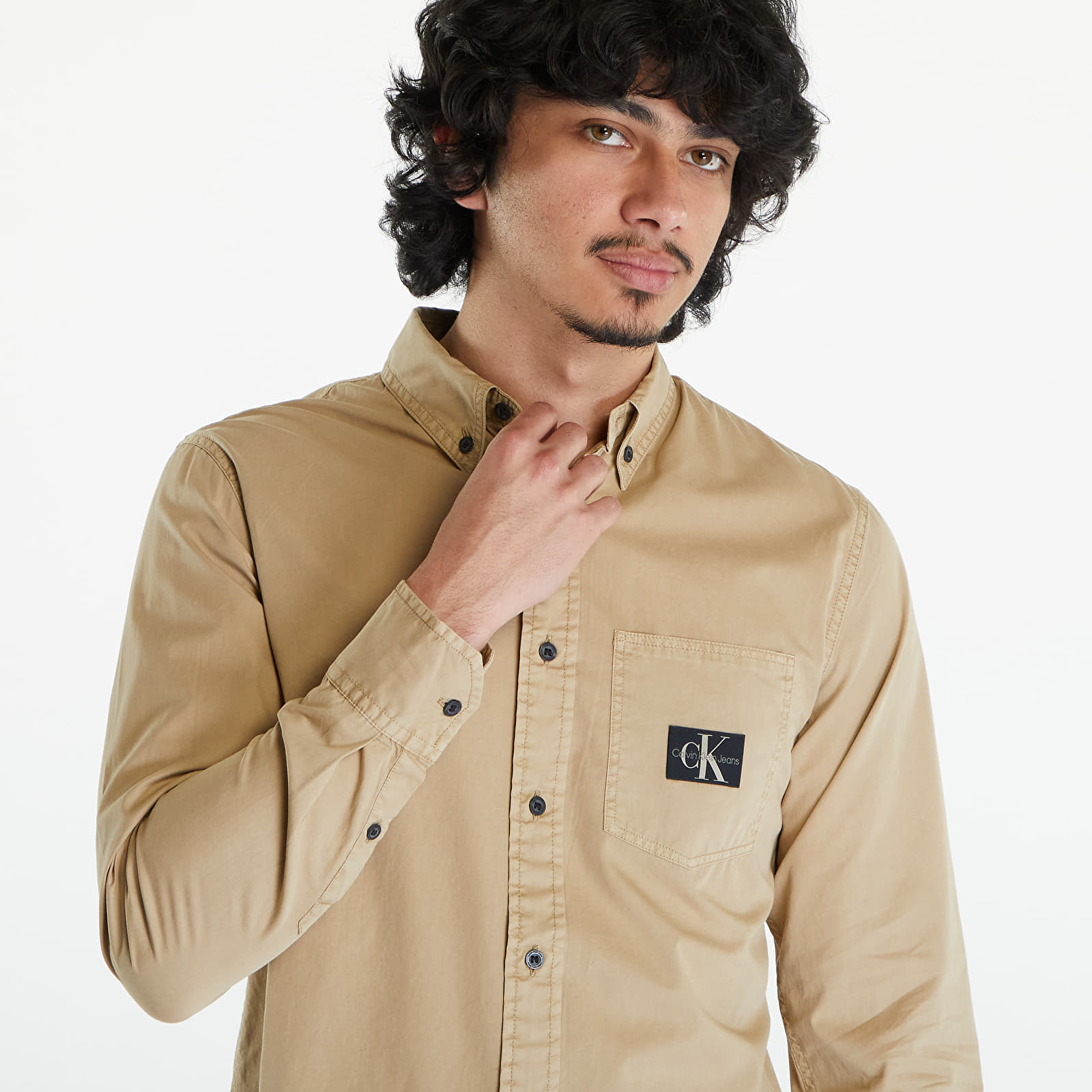 Shirts Calvin Klein Jeans Regular Shirt Beige