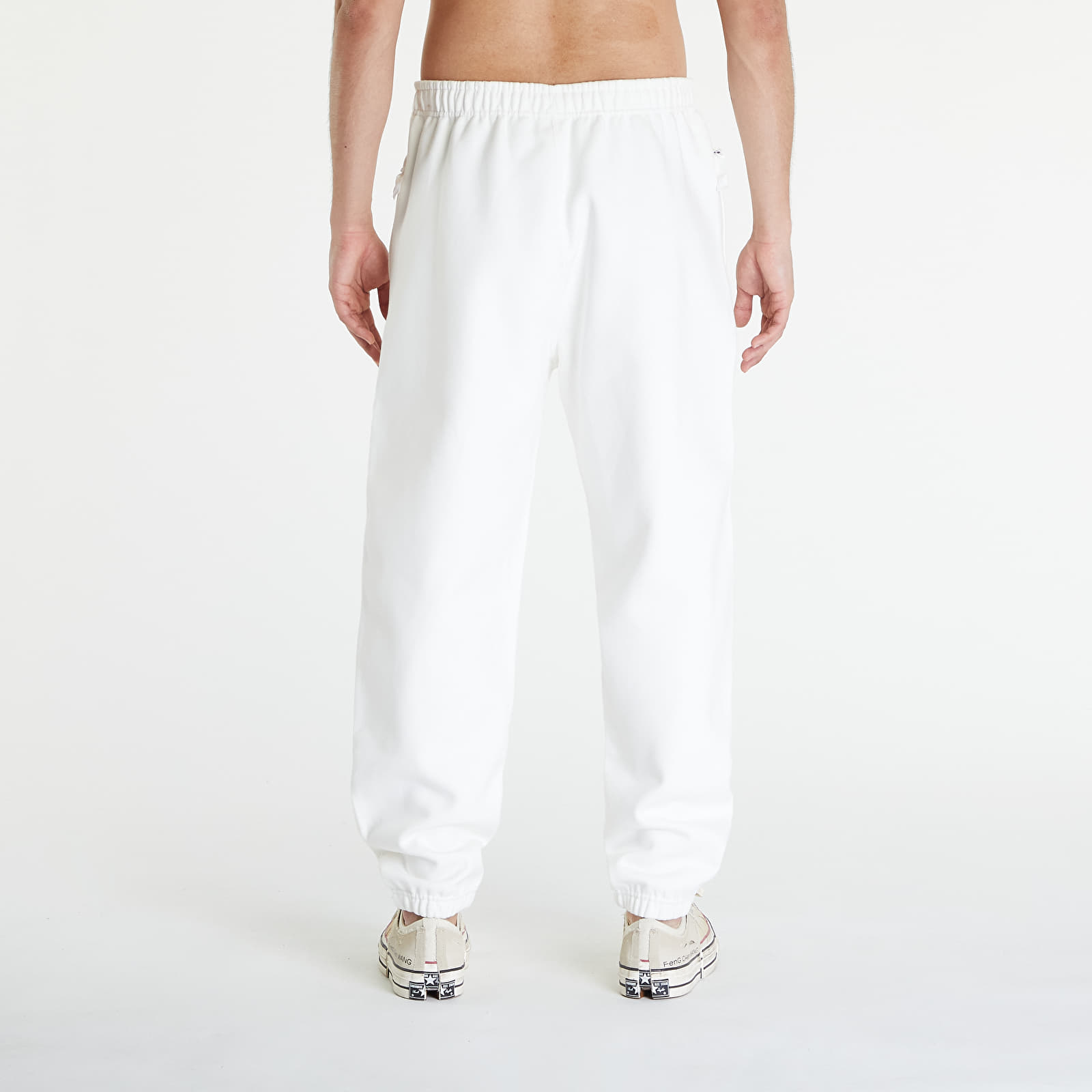 Tepláky Nike Solo Swoosh Men's Fleece Pants Sail/ White