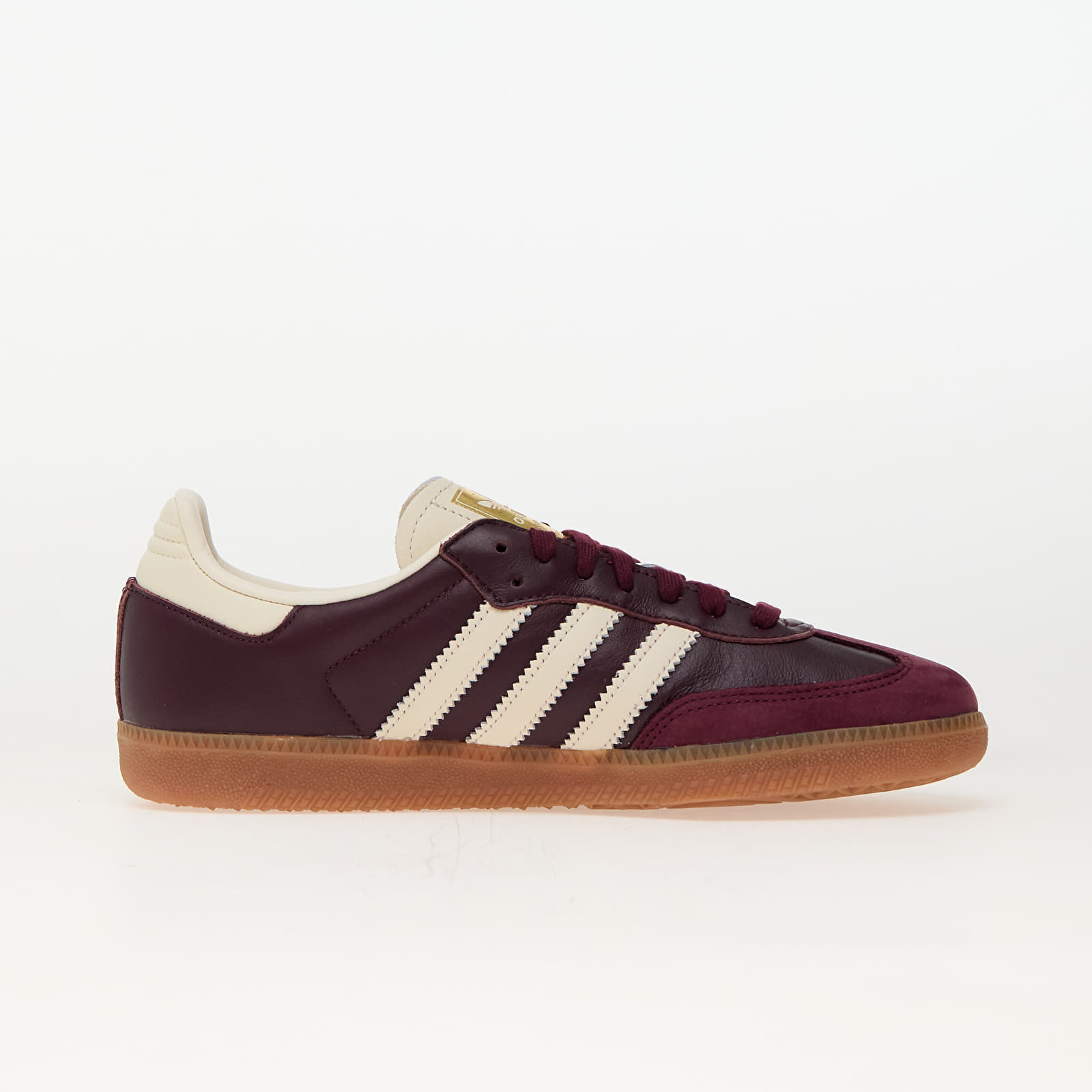 Dámske tenisky a obuv adidas Samba Og W Maroon/ Crew White/ Gold Metallic