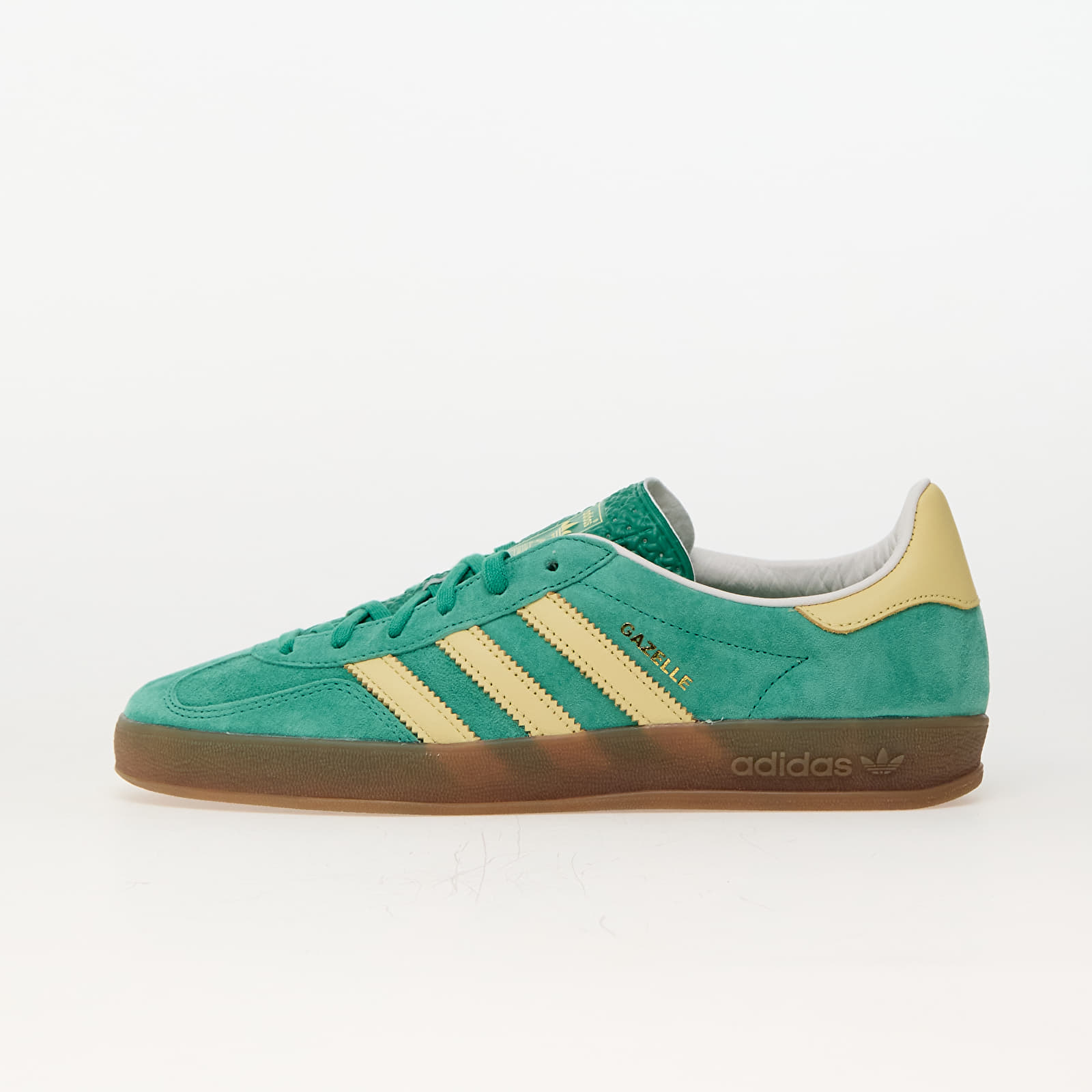 Scarpe e scarpe da ginnastica da uomo adidas Gazelle Indoor Semi Court Green Almost Yellow Gum Queens
