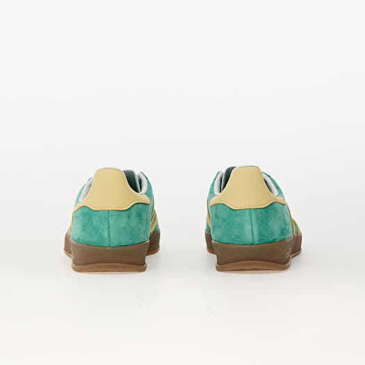 Adidas gazelle green and yellow mens cheap