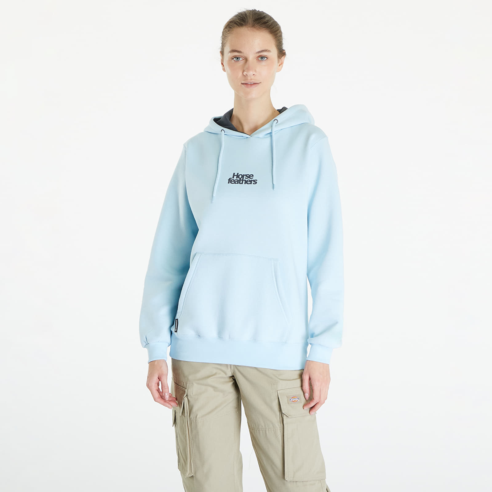 Mikinas ar kapuci un sporta krekli Horsefeathers Nita Sweatshirt Ice Blue