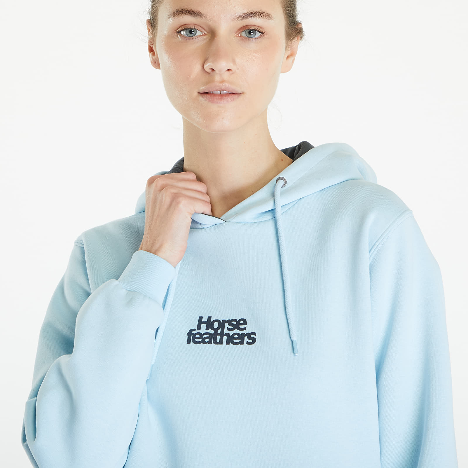 Mikinas ar kapuci un sporta krekli Horsefeathers Nita Sweatshirt Ice Blue