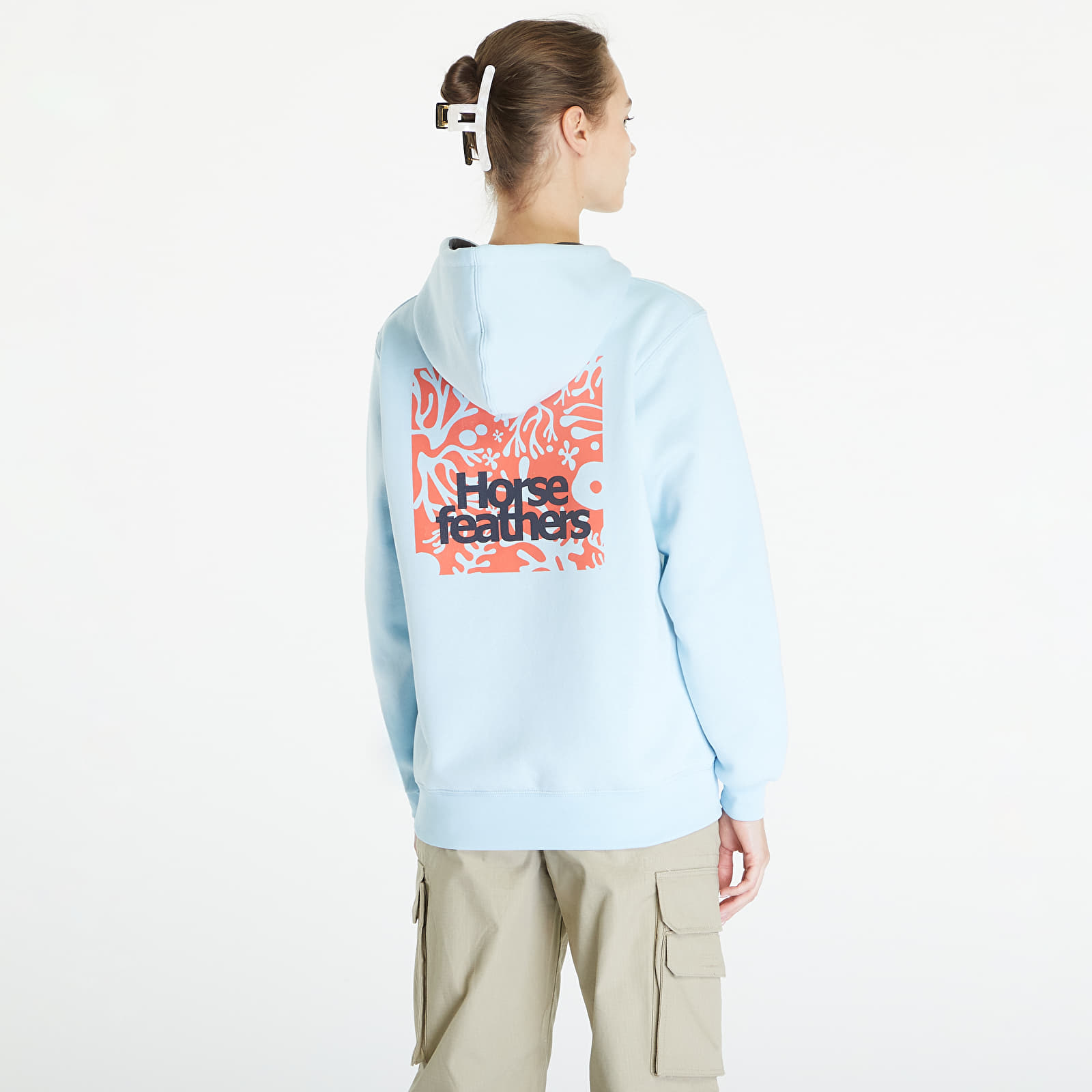 Mikinas ar kapuci un sporta krekli Horsefeathers Nita Sweatshirt Ice Blue