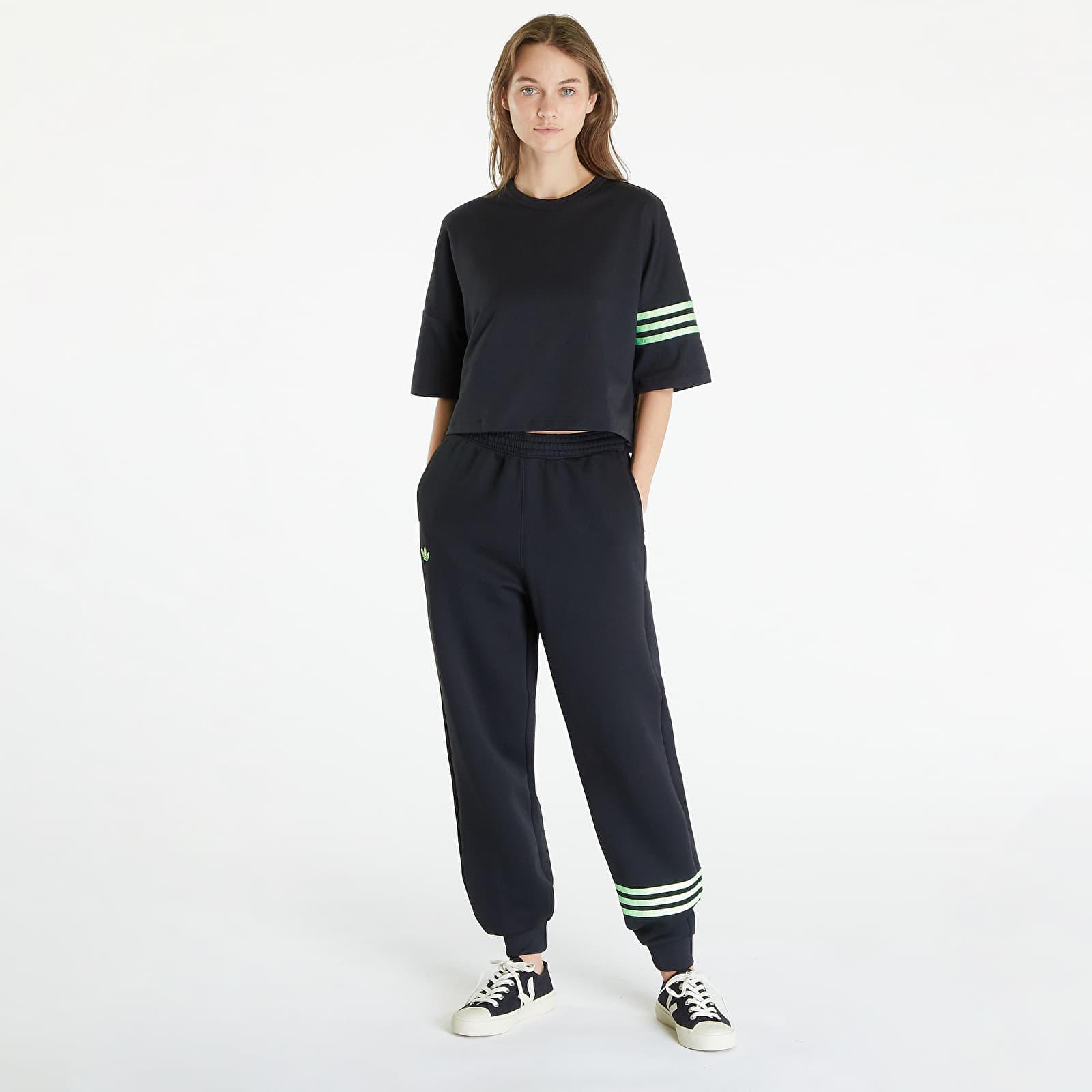 Панталони adidas Neuclassics Sweat pants Black/ Green