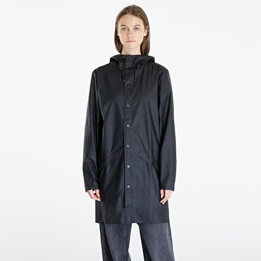 Giacca Rains Long Jacket W3 UNISEX 01 Black