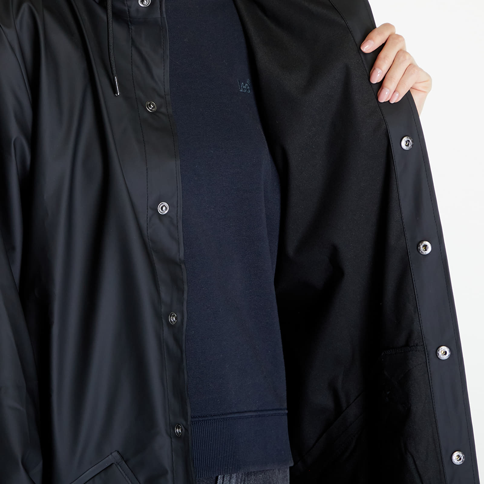 Jackets Rains Long Jacket W3 UNISEX 01 Black