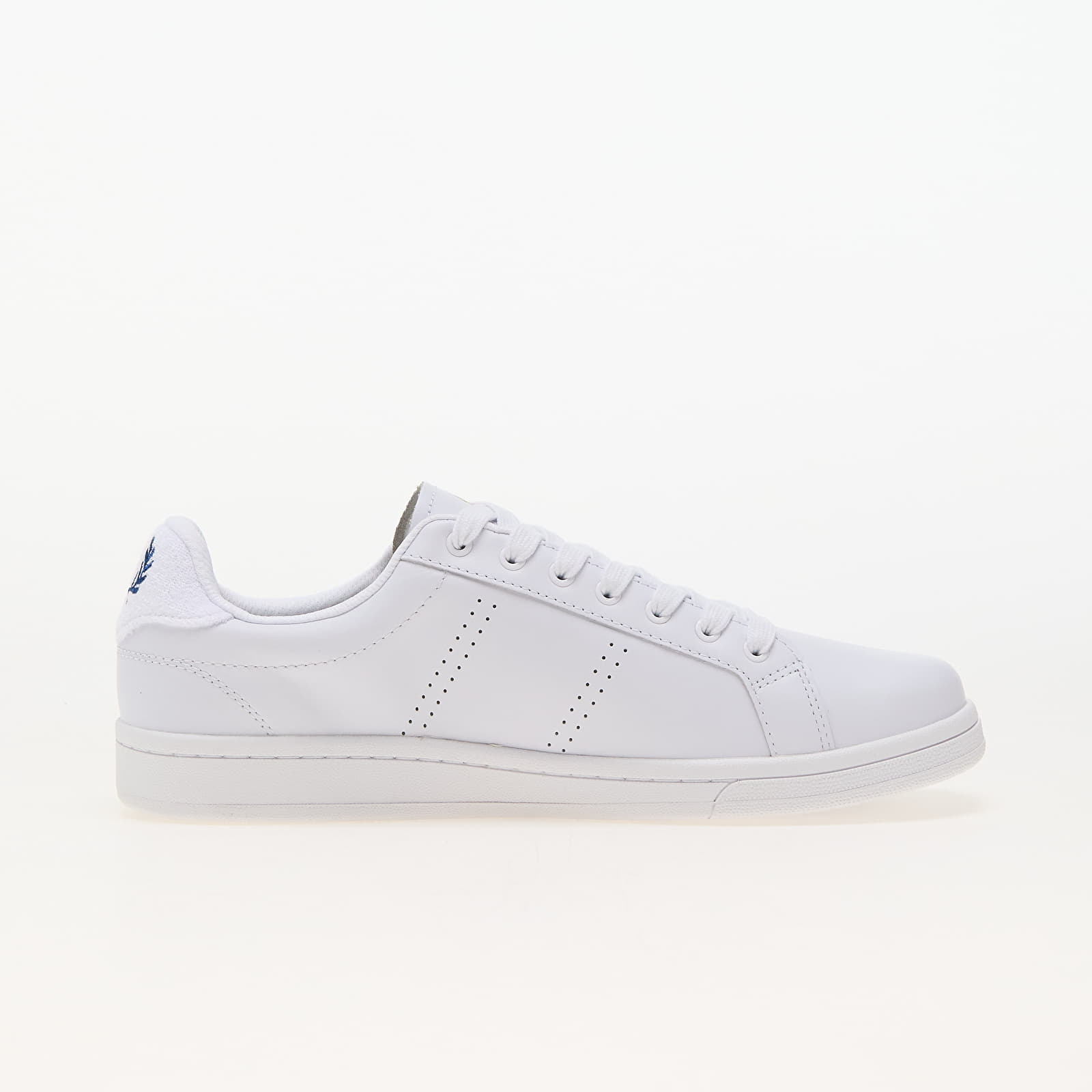 Buty męskie FRED PERRY B721 Leather/ Towelling Wht/ Shade Cobalt