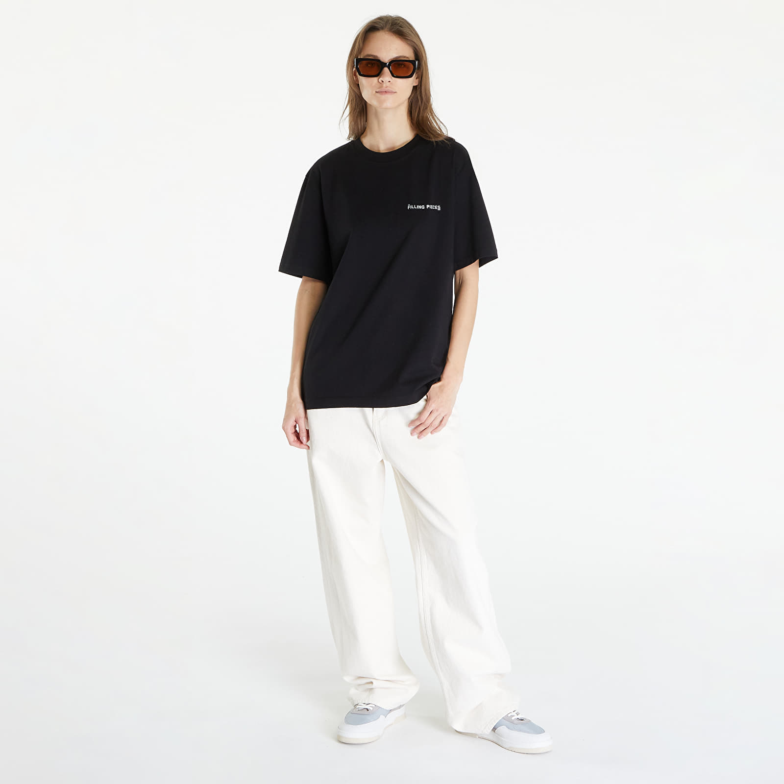 T-shirts Filling Pieces Alphabet T-Shirt UNISEX Black