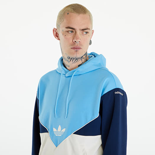 Hoodies and sweatshirts adidas Cutline Poly Hoody Semi Blue Burst Wonder White Mel Night Indigo Queens