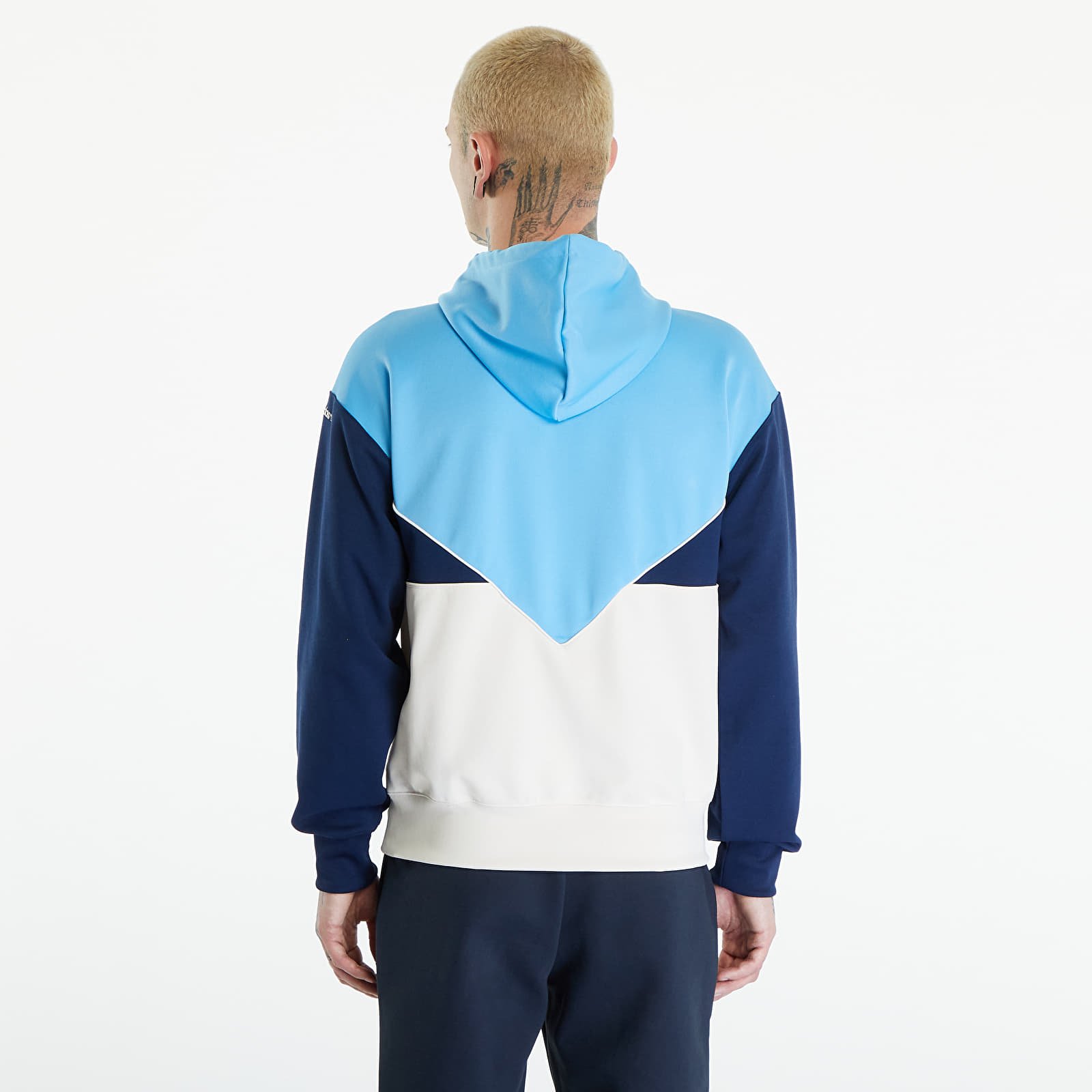 Hettegensere og sweatshirts adidas Cutline Poly Hoody Semi Blue Burst / Wonder White Mel / Night Indigo