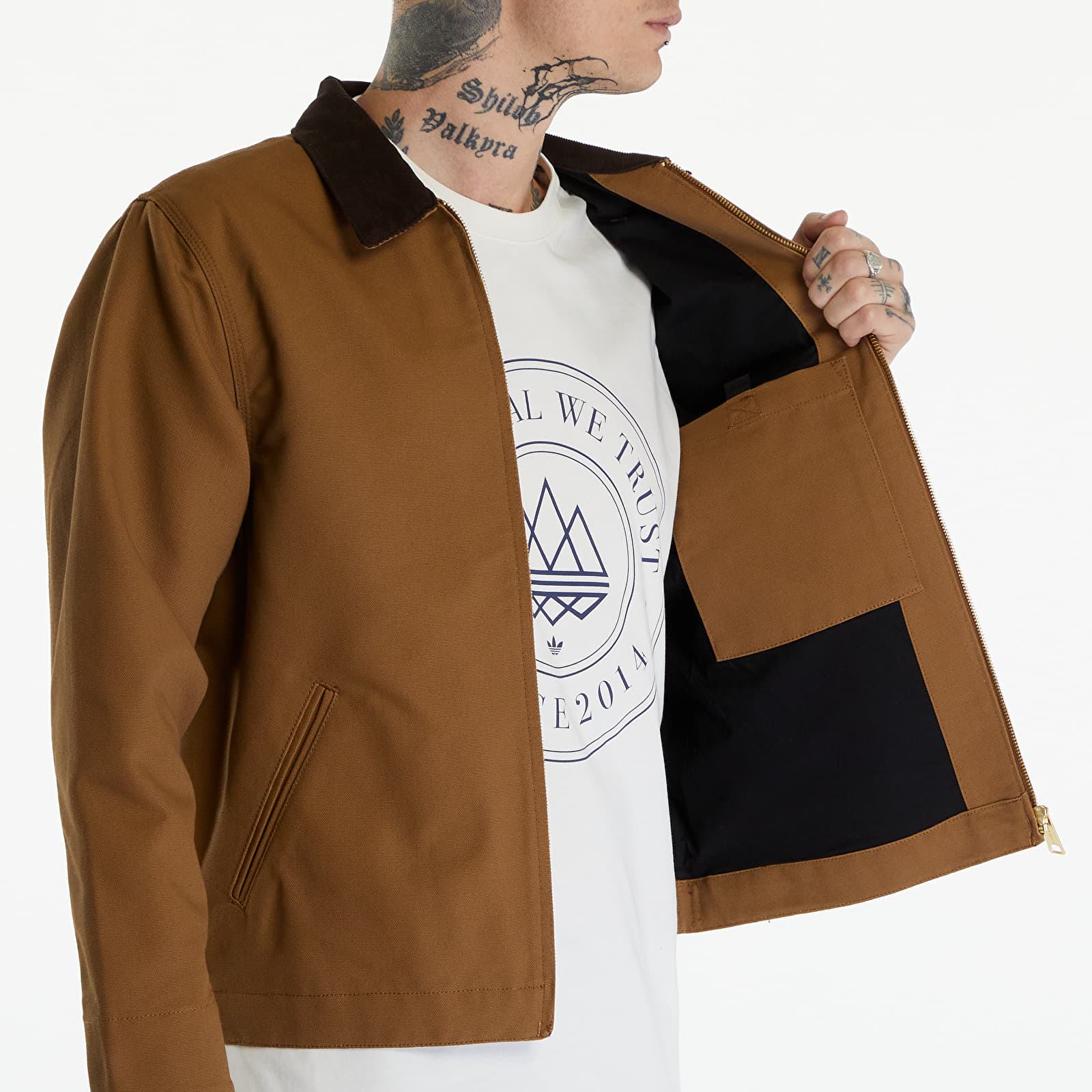 Bundy Carhartt WIP Detroit Jacket UNISEX Hamilton Brown/ Tobacco Rigid