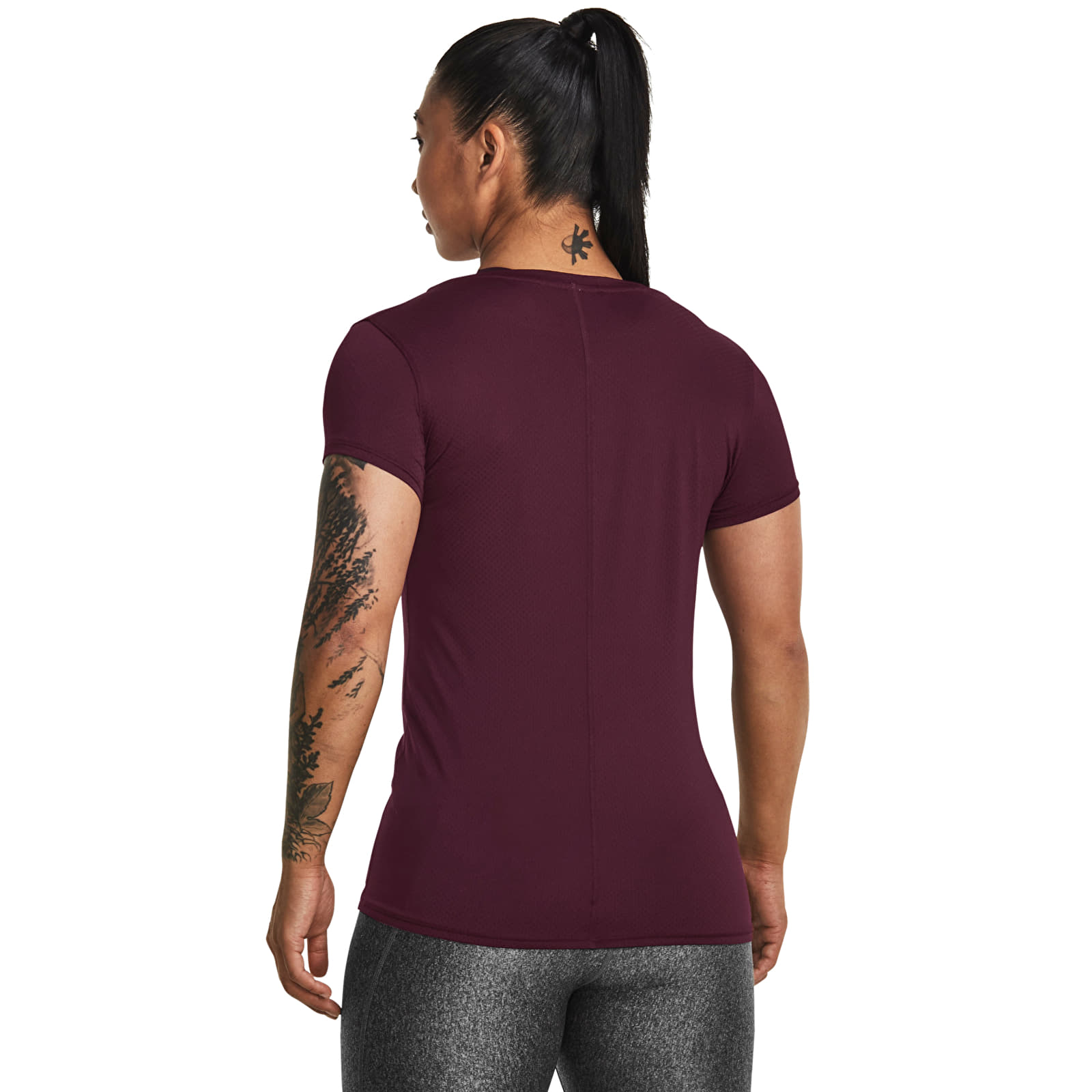 Тениски Under Armour Hg Armour Ss Dark Maroon