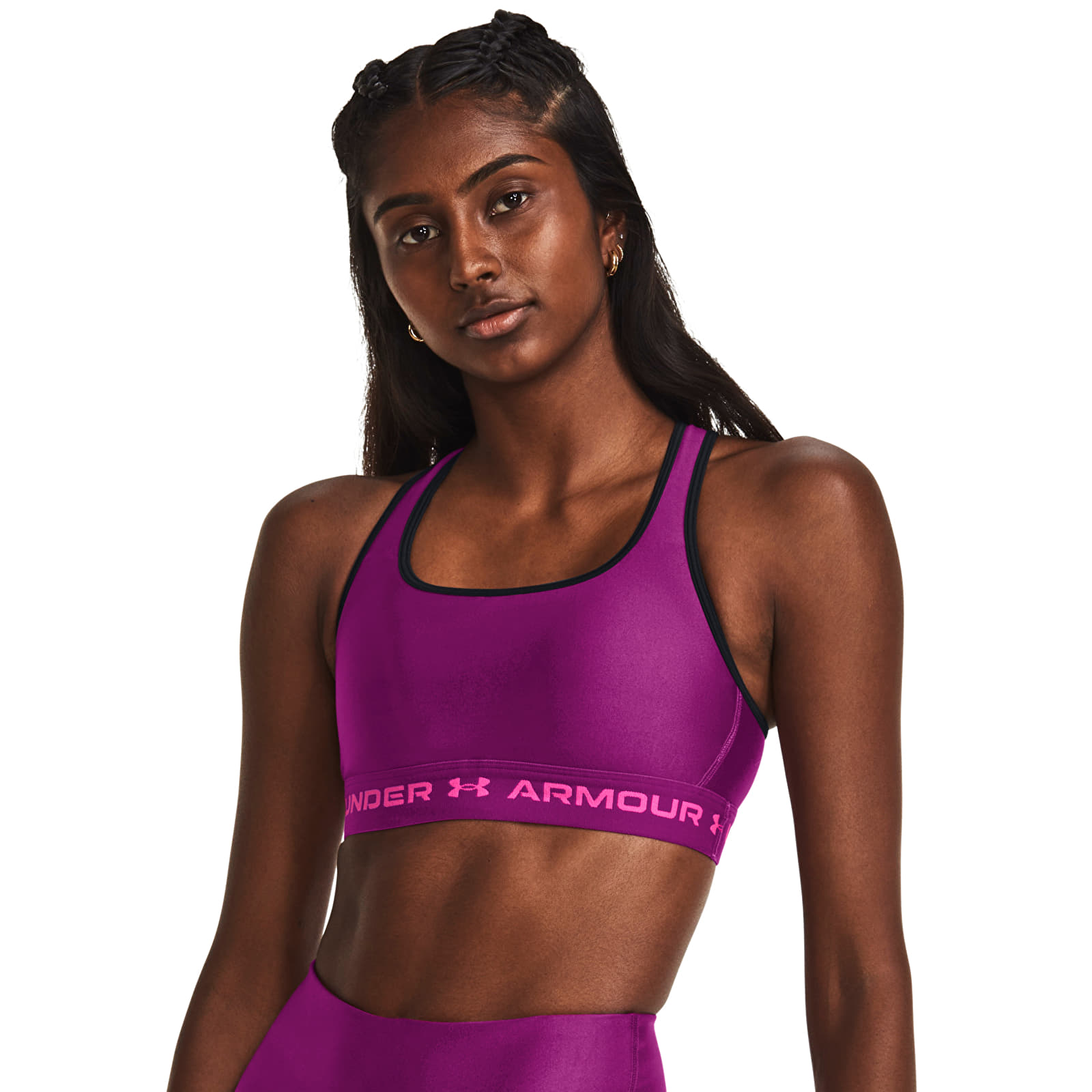 Sutiene Under Armour Crossback Mid Bra Mystic Magenta