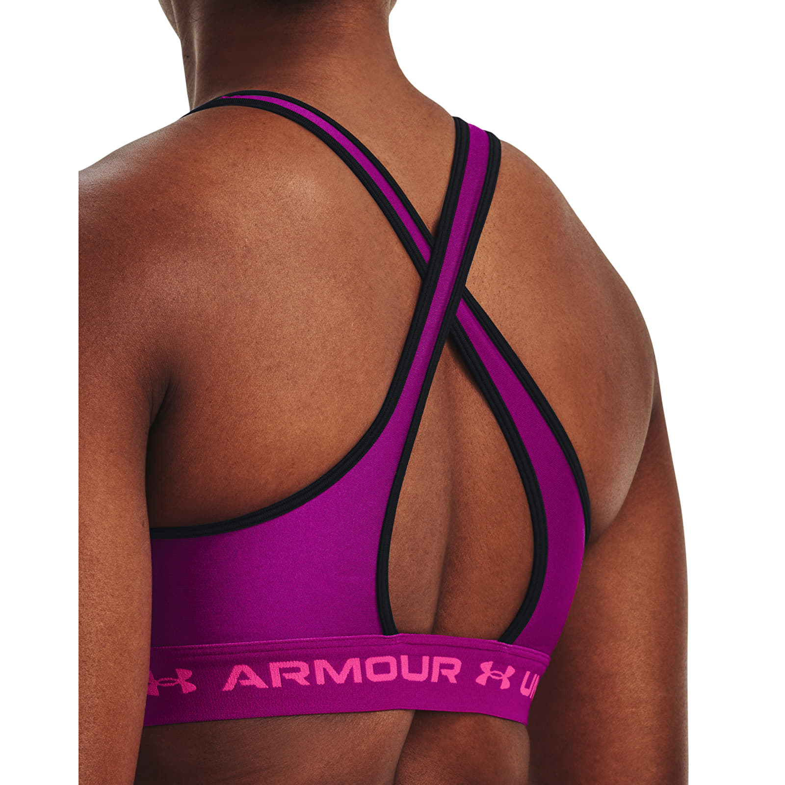 Sutiene Under Armour Crossback Mid Bra Mystic Magenta