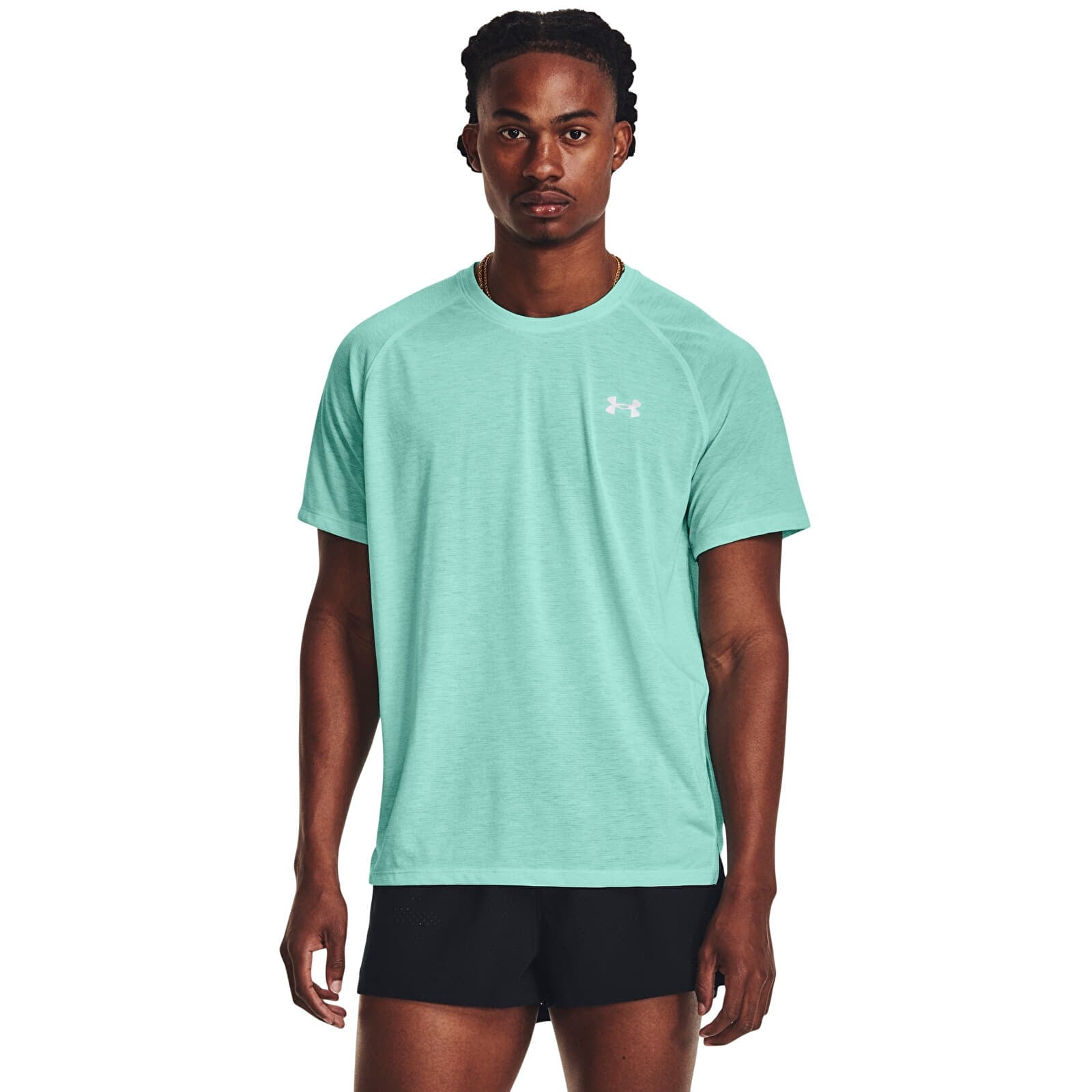 T-shirts  Under Armour Streaker Tee Neo Turquoise