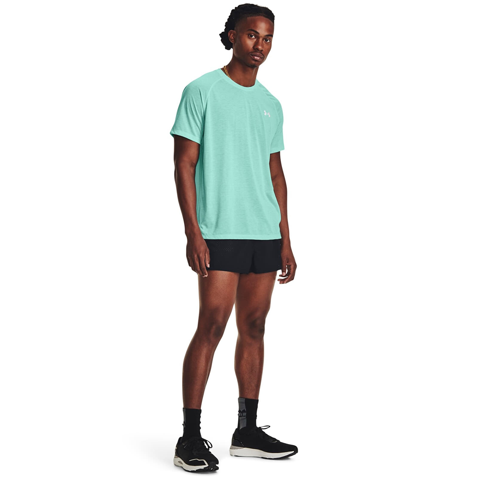 T-shirts  Under Armour Streaker Tee Neo Turquoise