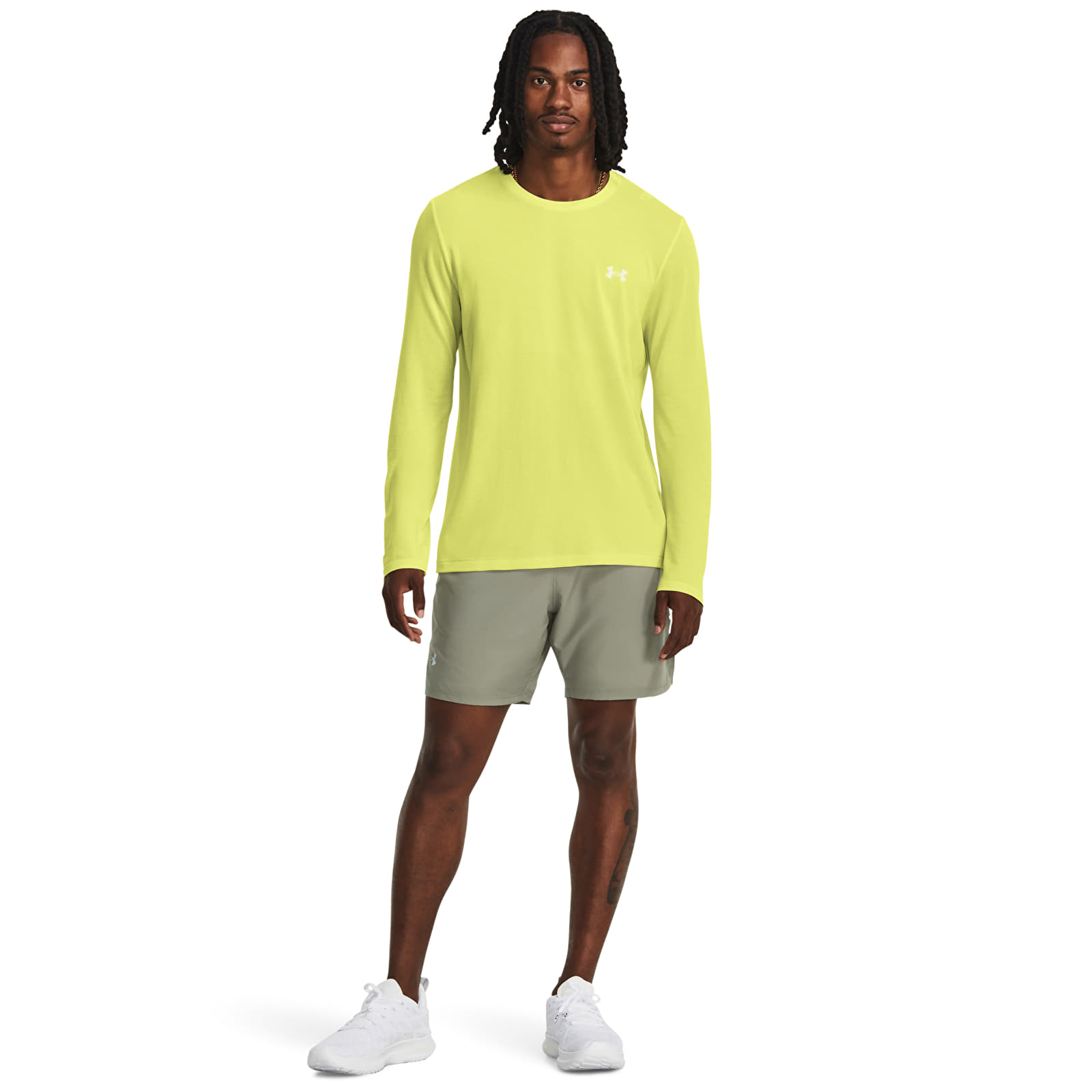 T-shirts Under Armour Seamless Stride Ls Lime Yellow
