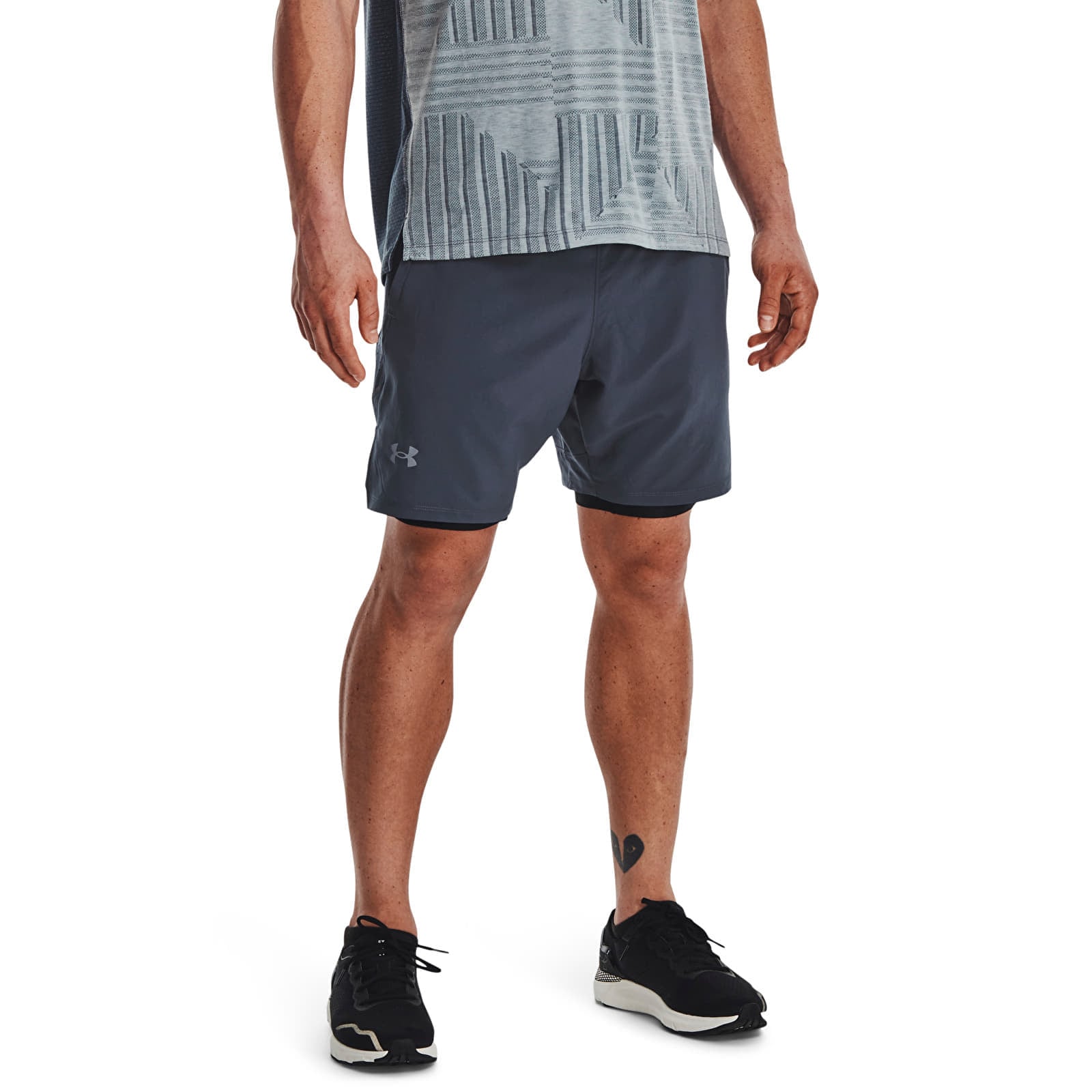 Shorts Under Armour Launch Elite 2In1 7'' Short Downpour Gray L