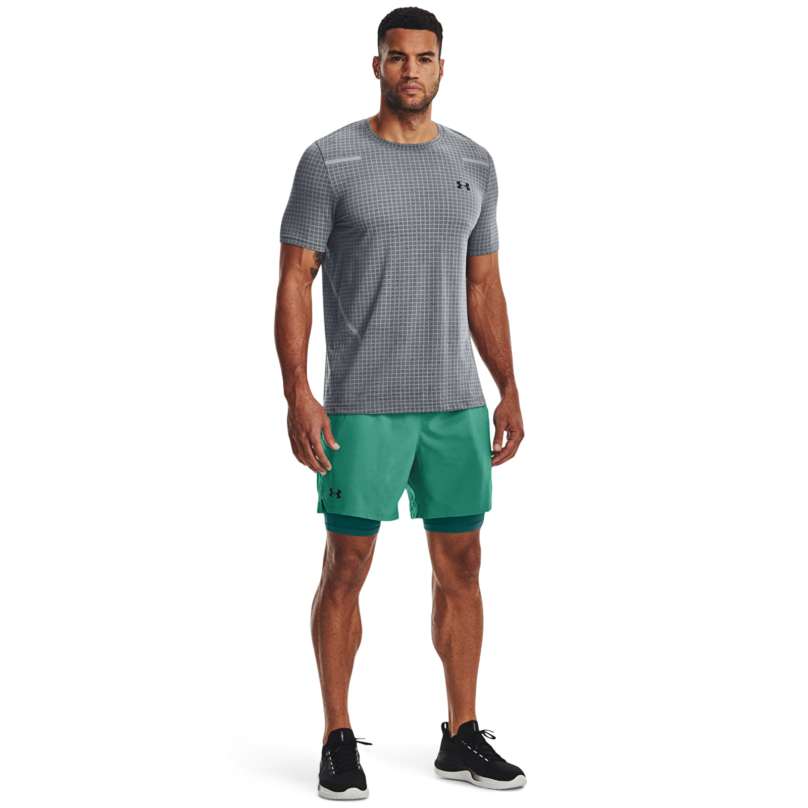 T-shirts Under Armour Vanish Grid Ss Pitch Gray