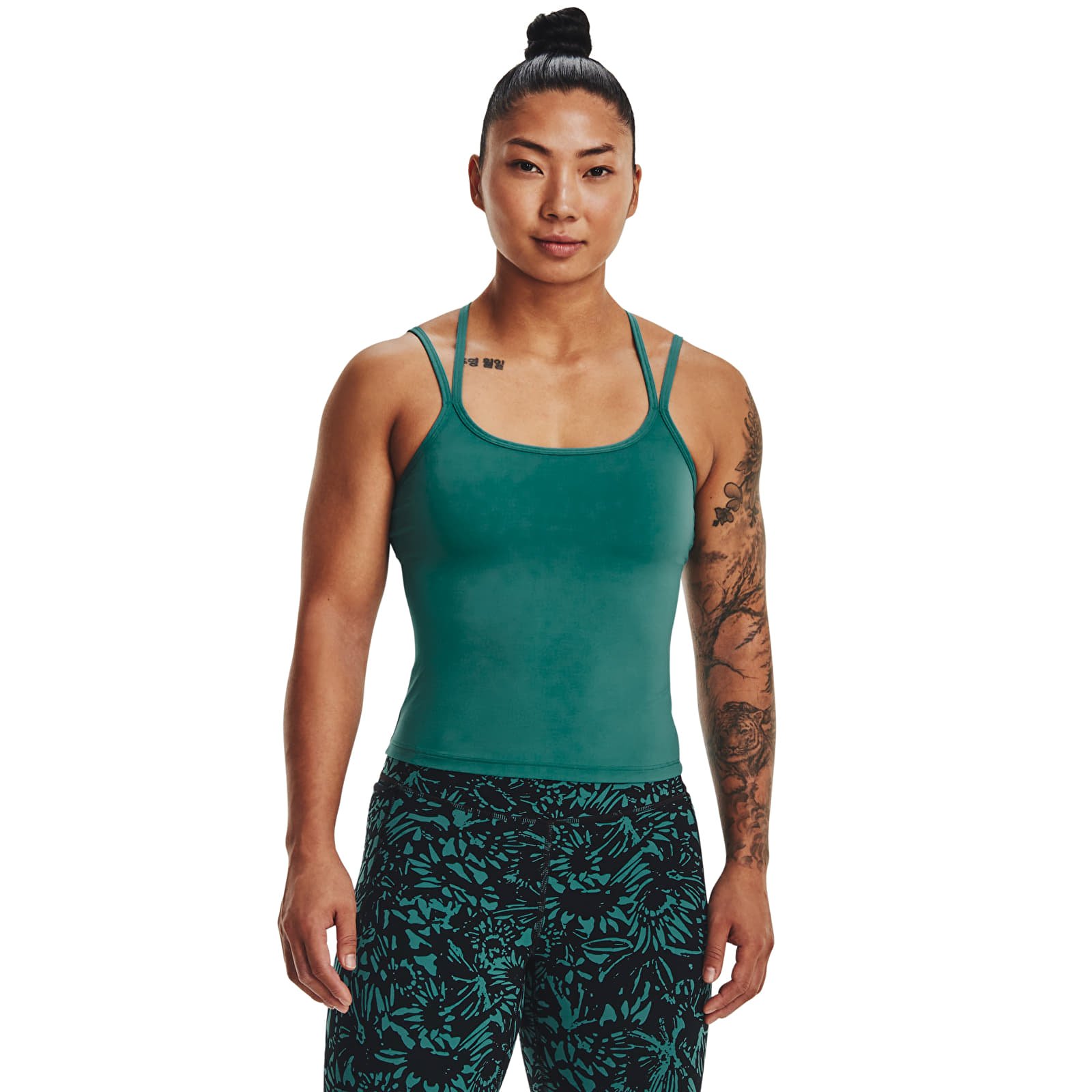Tank topper Under Armour Meridian Fitted Tank Coastal Teal