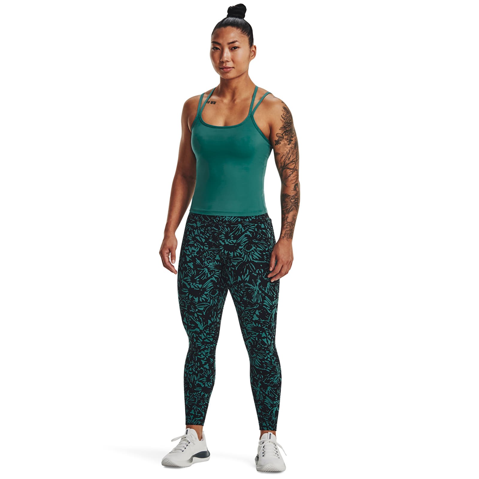 Tank topper Under Armour Meridian Fitted Tank Coastal Teal