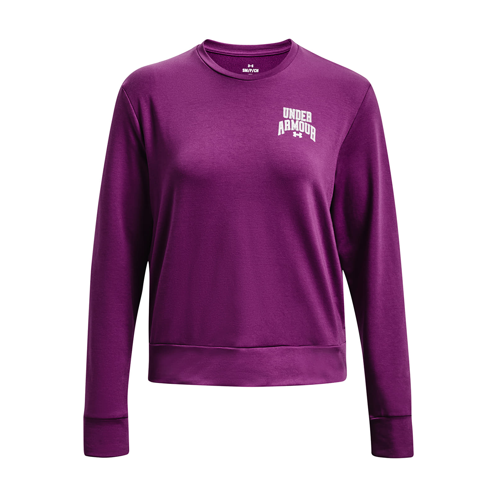 Kapuutsikud ja kampsunid Under Armour Rival Terry Graphic Crew Mystic Magenta