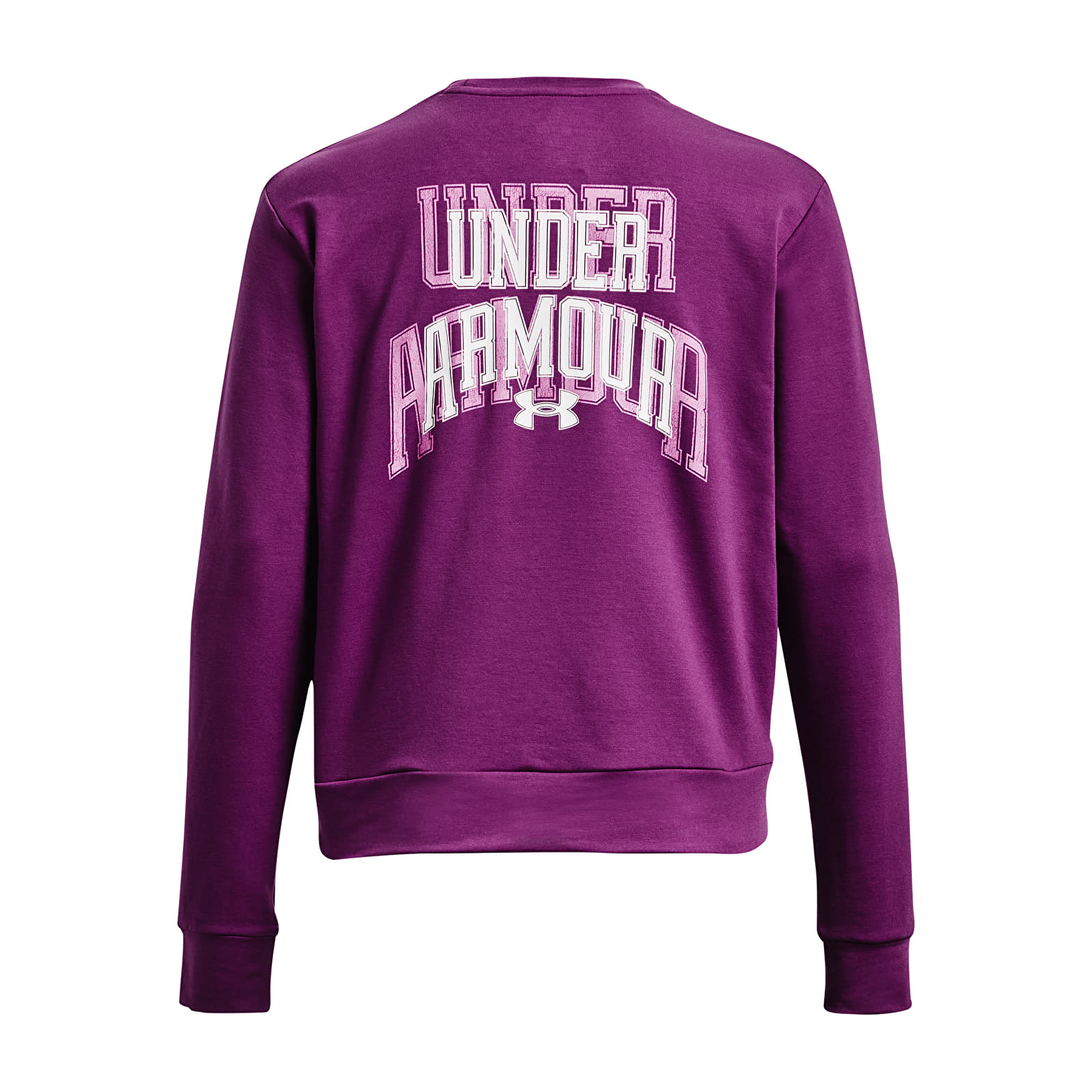 Kapuutsikud ja kampsunid Under Armour Rival Terry Graphic Crew Mystic Magenta