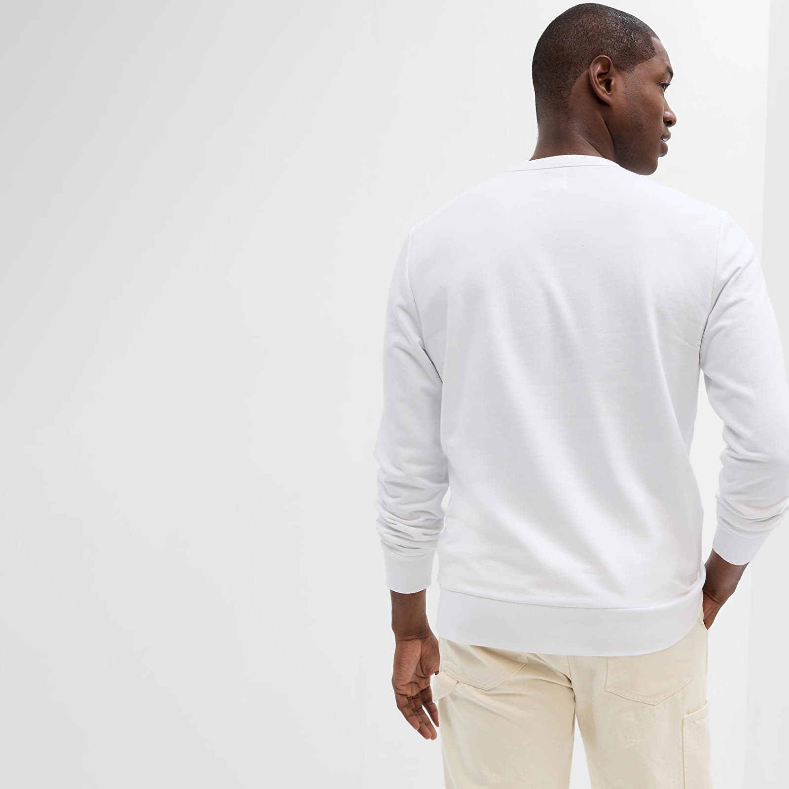 Hoodies and sweatshirts  GAP Crewneck Logo Sweatshirt Optic White