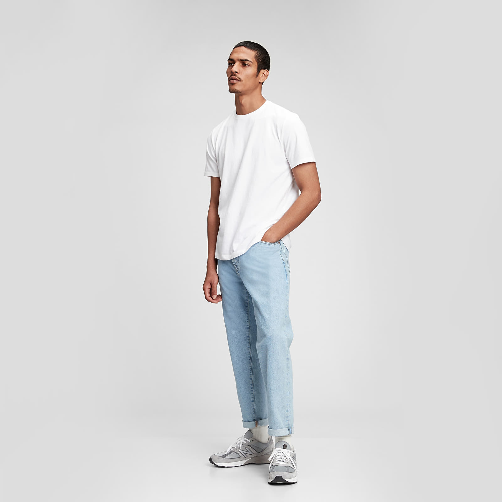 T-skjorter GAP Basic Tee Optic White 3